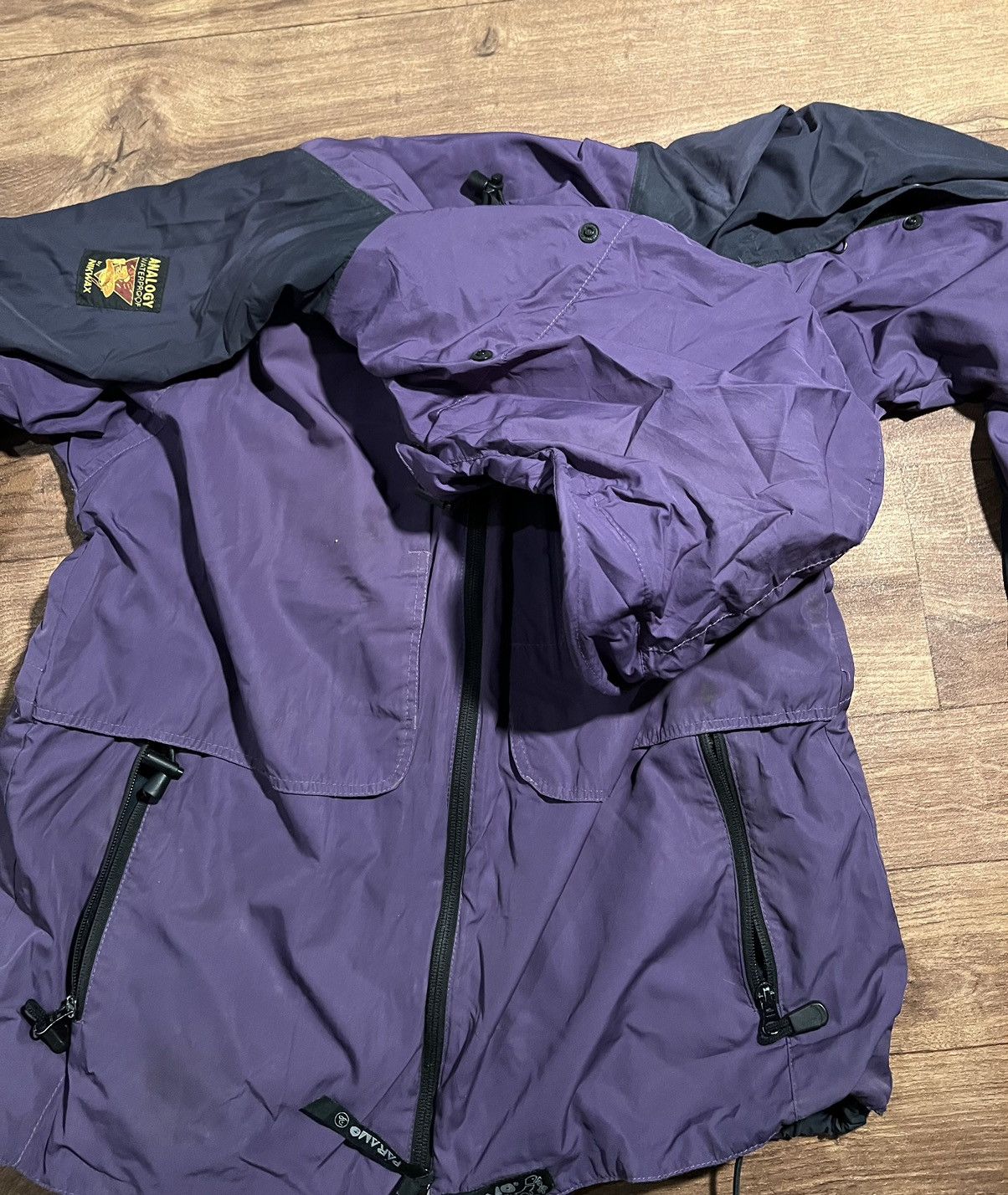 Analog Paramo Y2K Analogy Nikwax Purple Jacket Waterproof Hooded Size M / US 6-8 / IT 42-44 - 4 Thumbnail