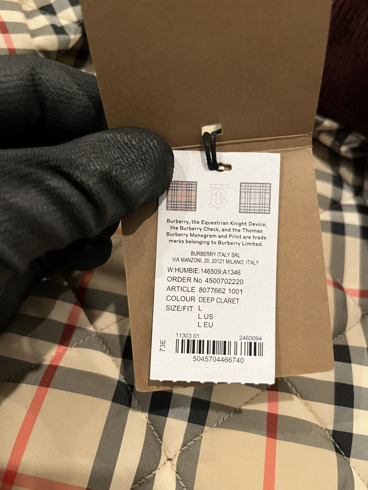 Burberry Burberry Cropped Quilted Nylon Jacket Size L / US 10 / IT 46 - 24 Thumbnail