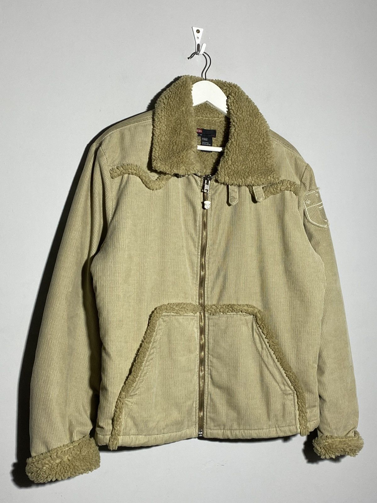Diesel Diesel Y2k Vintage Rare 2005 Corduroy Flight Bomber Jacket Size XL / US 12-14 / IT 48-50 - 2 Thumbnail