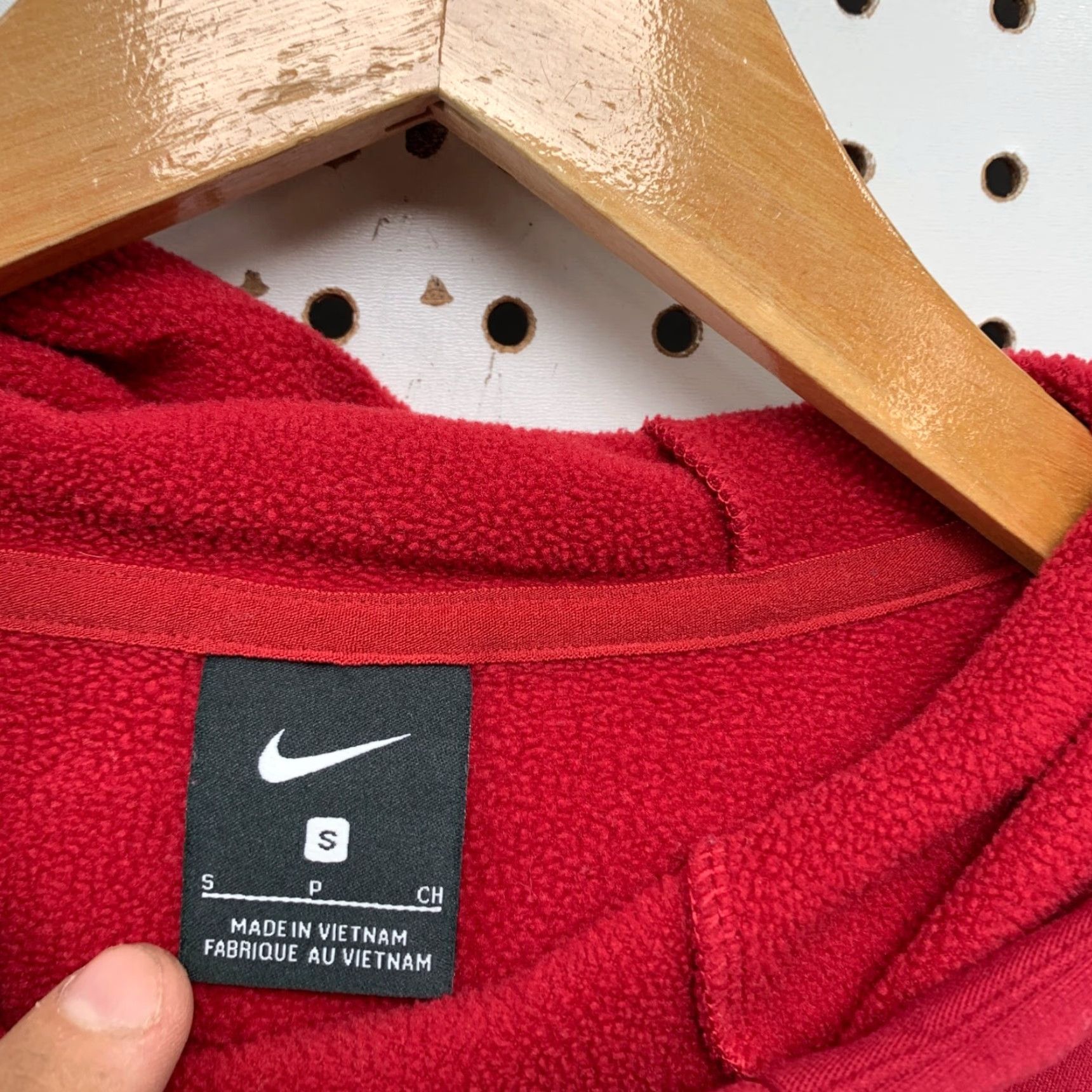 Nike Nike Hoodie Mens Small Red JUST DO IT 72 Spell Out Hooded 22x24 Sweatshirt Size US S / EU 44-46 / 1 - 3 Thumbnail