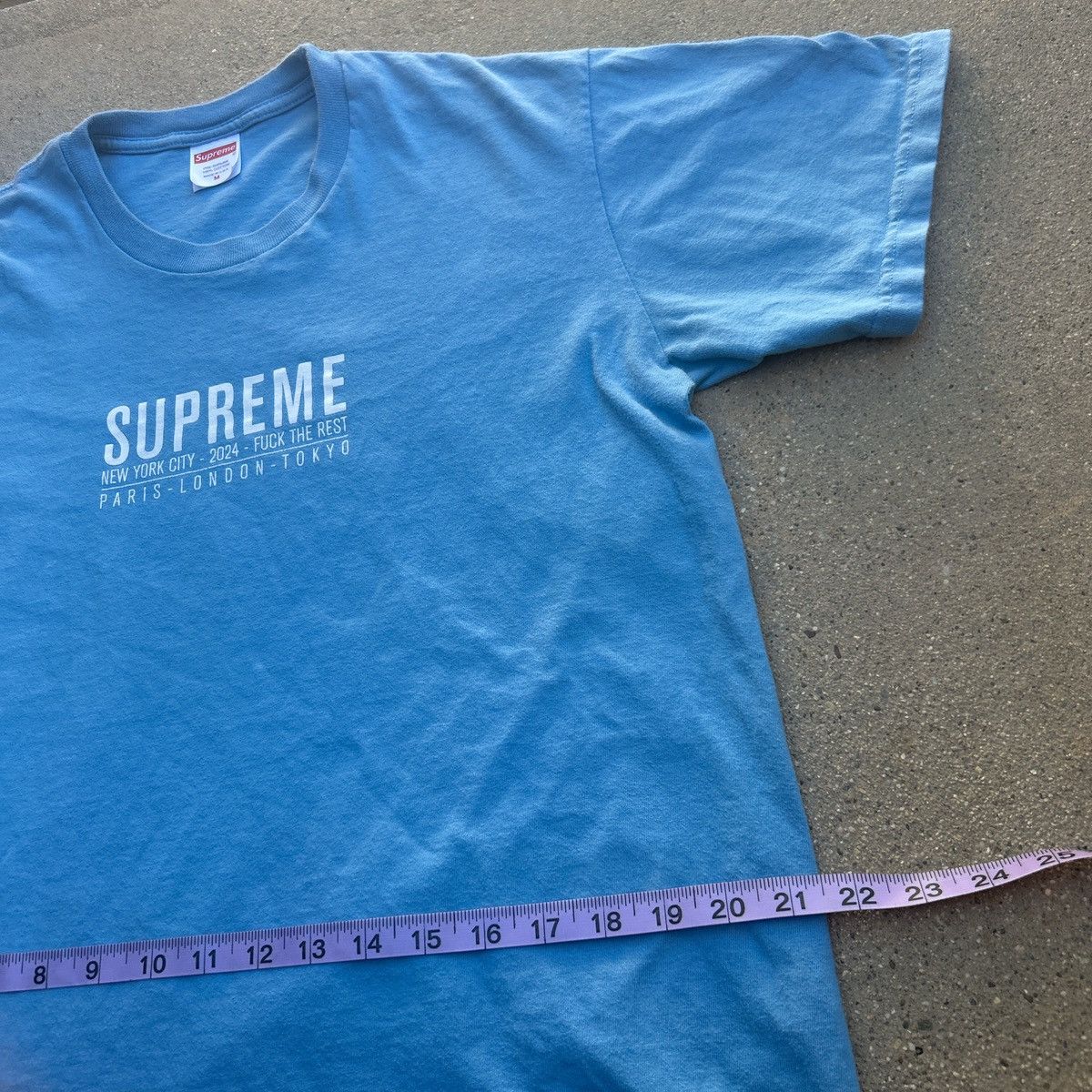 Supreme Blue Paris and London Supreme Shirt Size US M / EU 48-50 / 2 - 3 Thumbnail