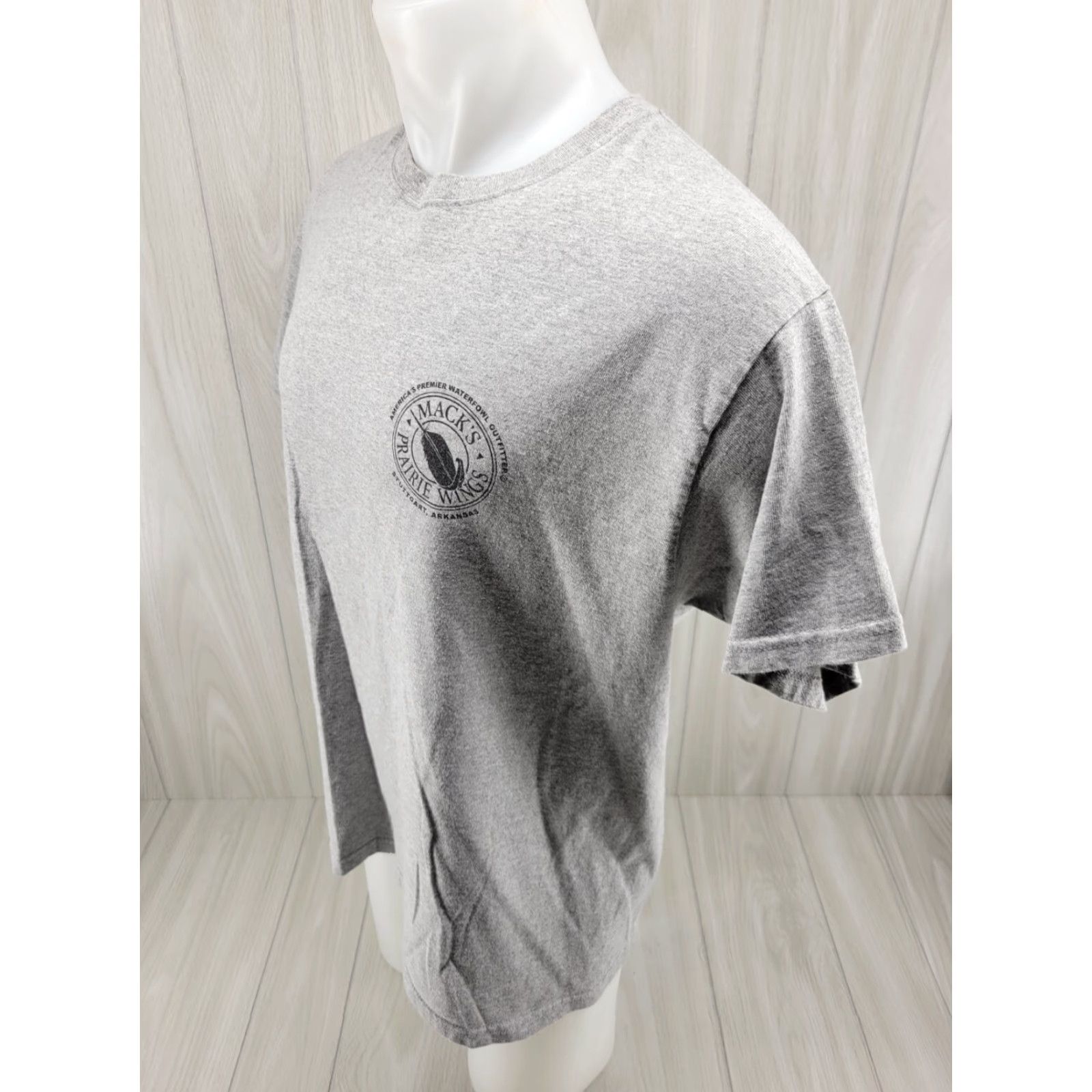 Vintage Mack's Prairie Wings Shirt Mens Large Gray Short Sleeve Crew Neck Size US L / EU 52-54 / 3 - 4 Thumbnail