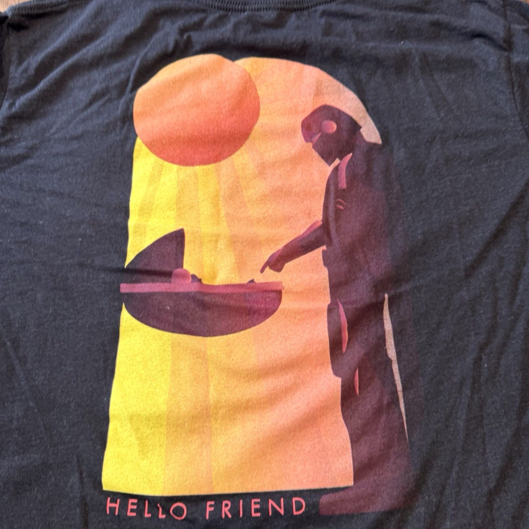 Vintage RSVLTS STAR WARS THE MANDOLORIAN Long Sleeve T Shirt Size Large Hello Friend Unisex Adults Graphic Print Crew Neck Black Regular Size US L / EU 52-54 / 3 - 6 Thumbnail