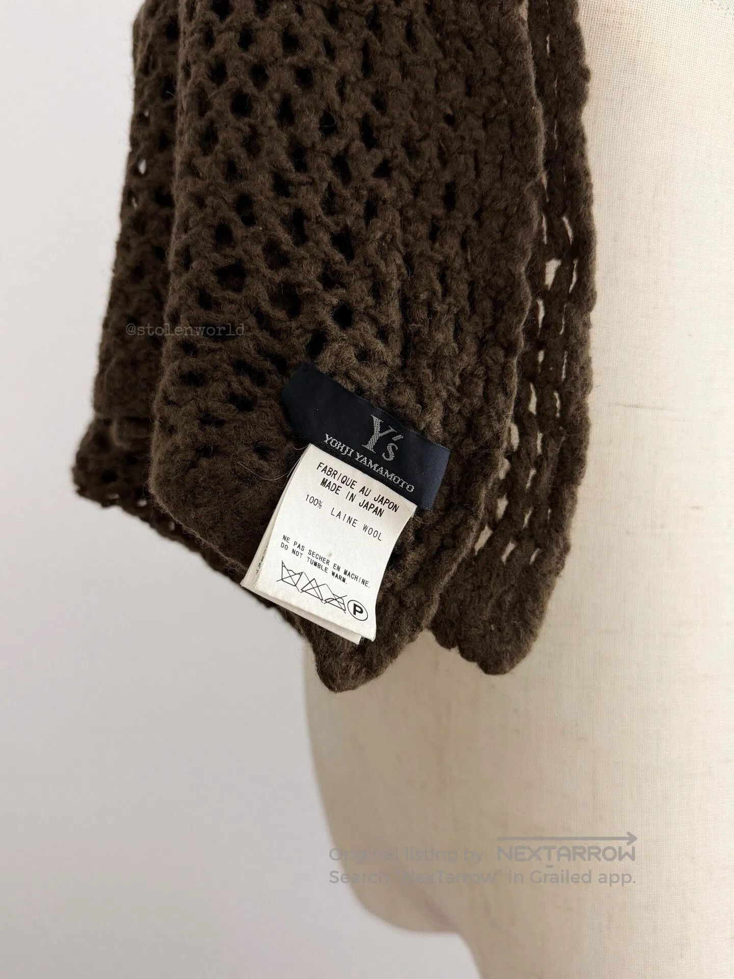 Y's wool crochet scarf by y's. Size ONE SIZE - 6 Thumbnail