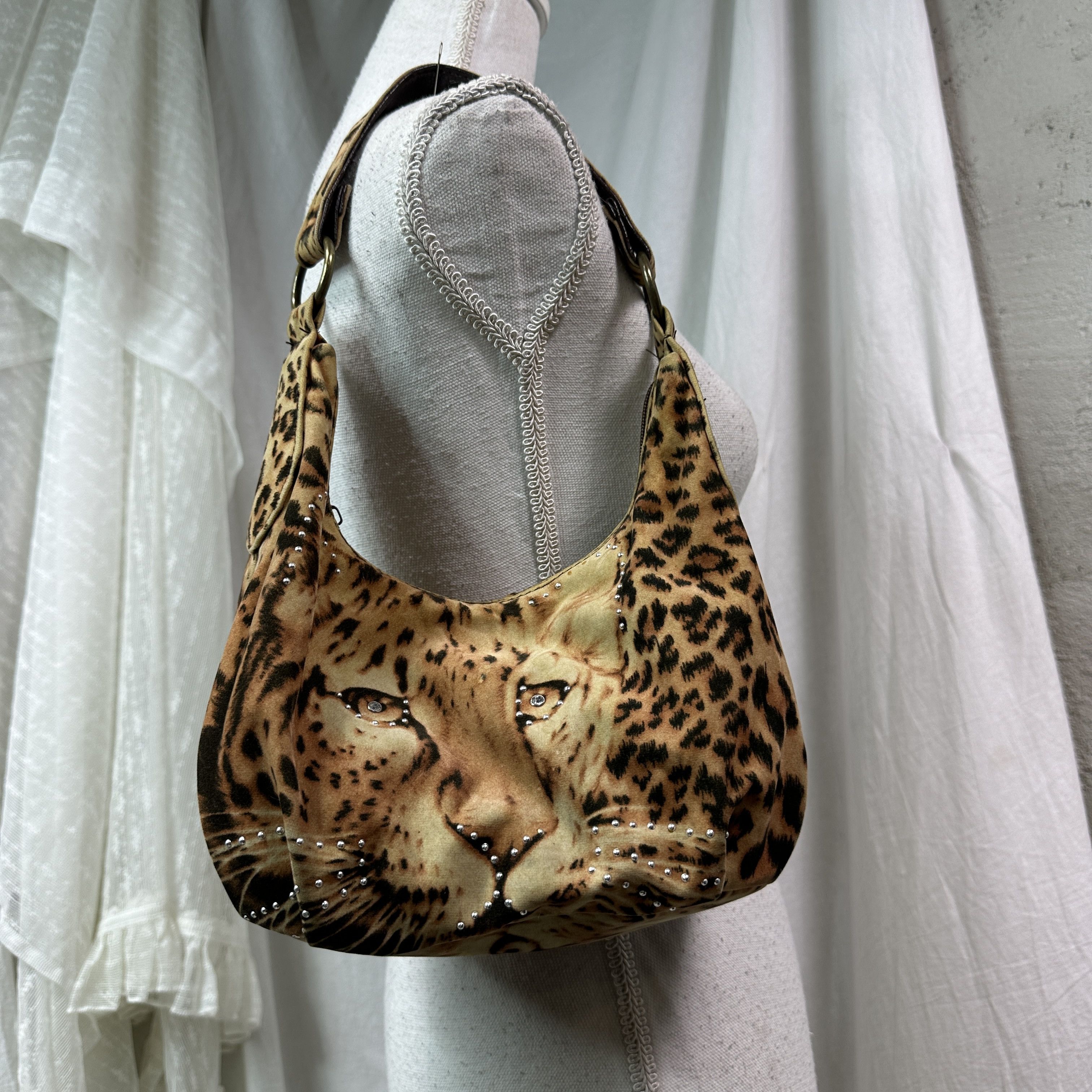 Vintage Vintage Avant Garde Mini Cheetah Hobo Bag Y2K Size ONE SIZE - 6 Thumbnail
