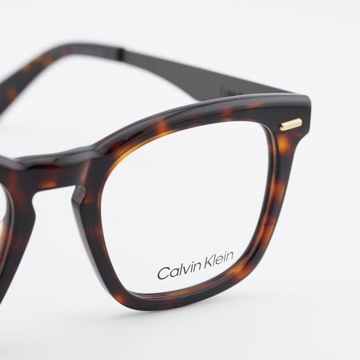 Calvin Klein Calvin Klein CK21517 220 Eyeglasses Brown Havana 51mm Square Size ONE SIZE - 8 Thumbnail