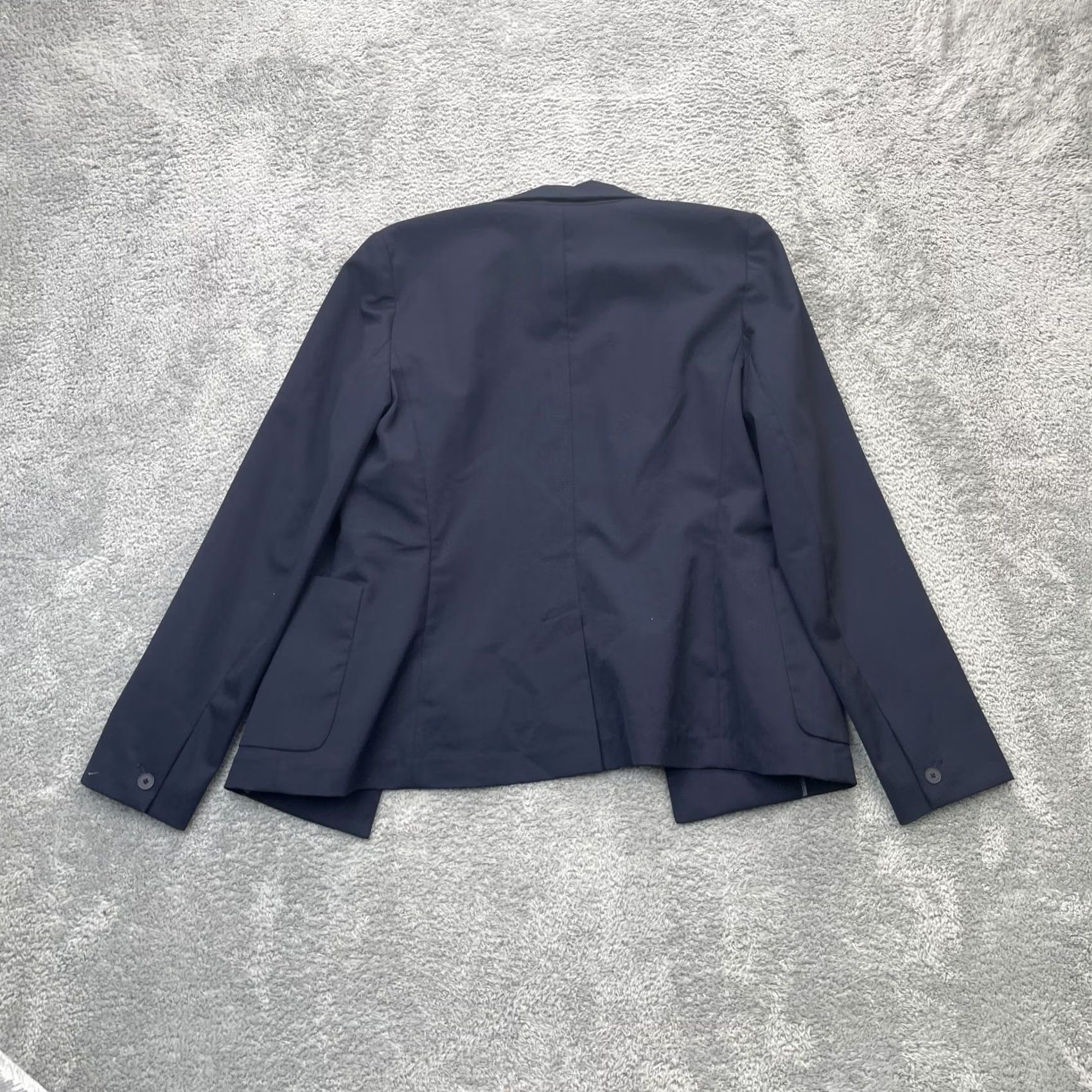 Gap Gap Blazer Jacket Womens 8 Blue Wool Blend Short Sleeve Button Office Dressy Casual Formal Size M / US 6-8 / IT 42-44 - 2 Thumbnail