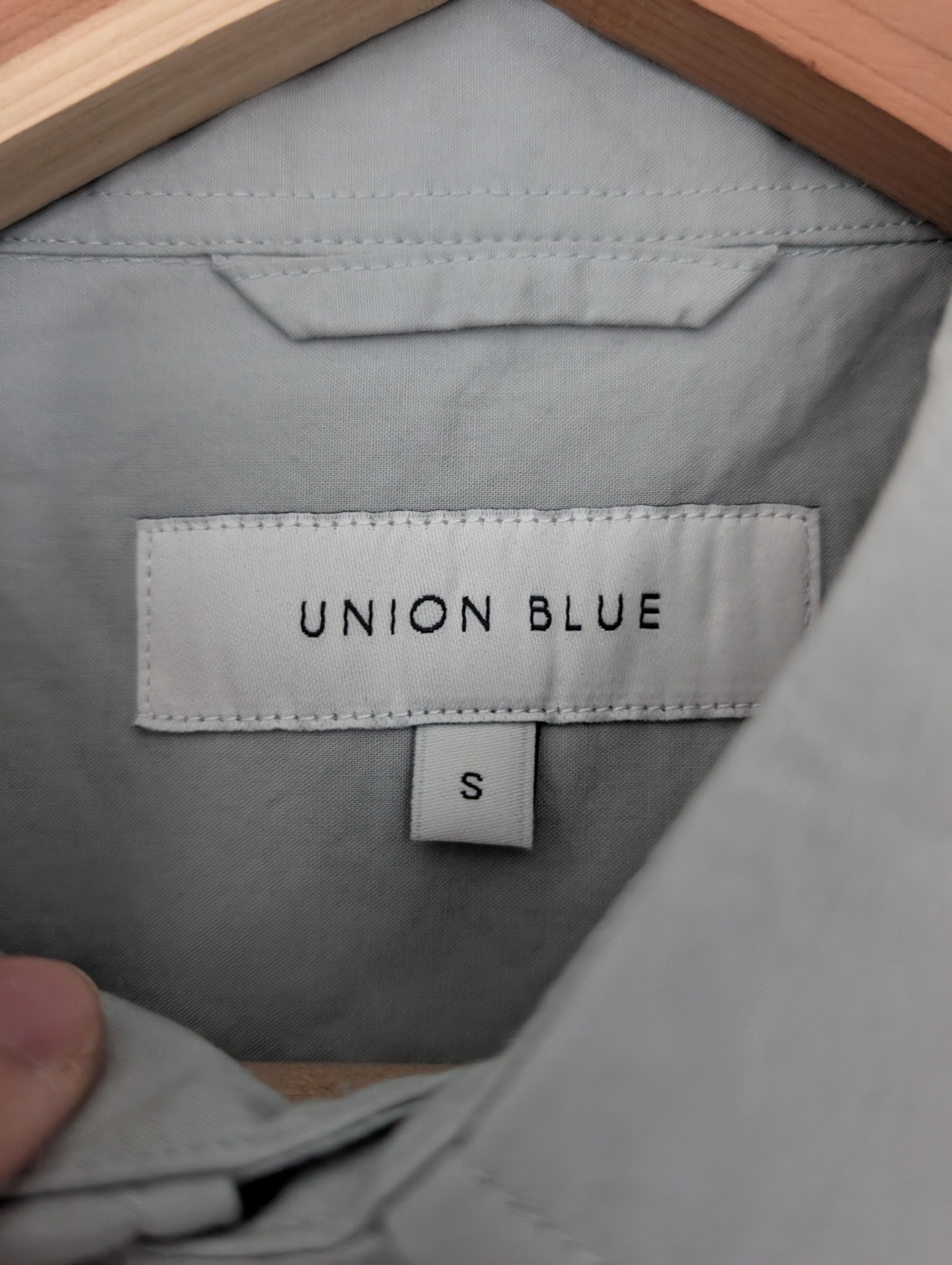Other [Korean Brand] Union Blue Muted Green Buttonup Size US S / EU 44-46 / 1 - 3 Thumbnail