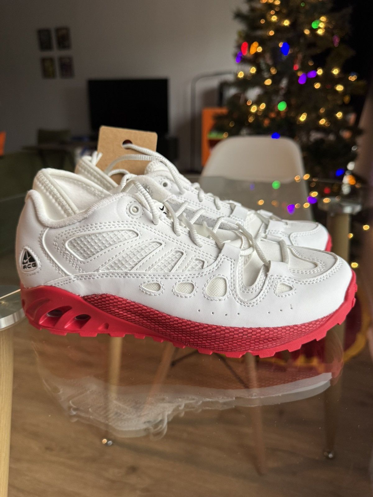 Nike Nike ACG Air Exploraid “White Gym Red” Size US 5.5 / EU 38 - 2 Thumbnail