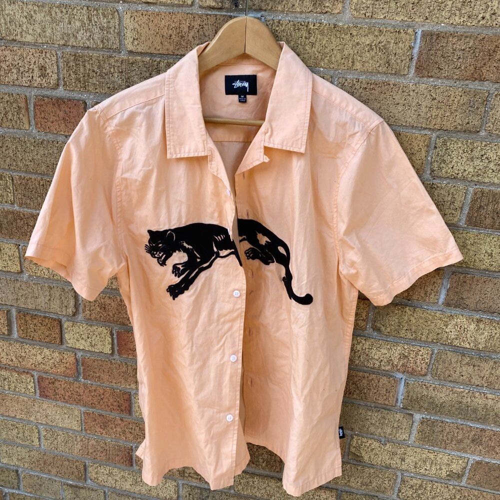 Stussy S/S18 Stussy Panther Camp Collar Shirt Medium Size US M / EU 48-50 / 2 - 2 Thumbnail