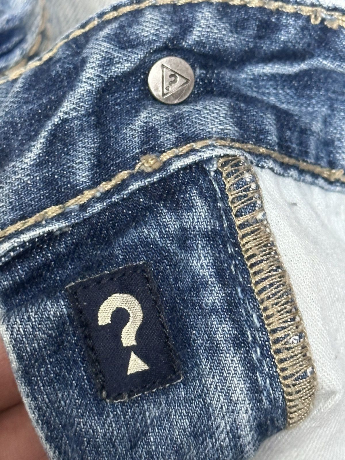 Guess Guess Vintage Distressed Ripped Straight Leg Jean With Faded Size US 36 / EU 52 - 12 Thumbnail