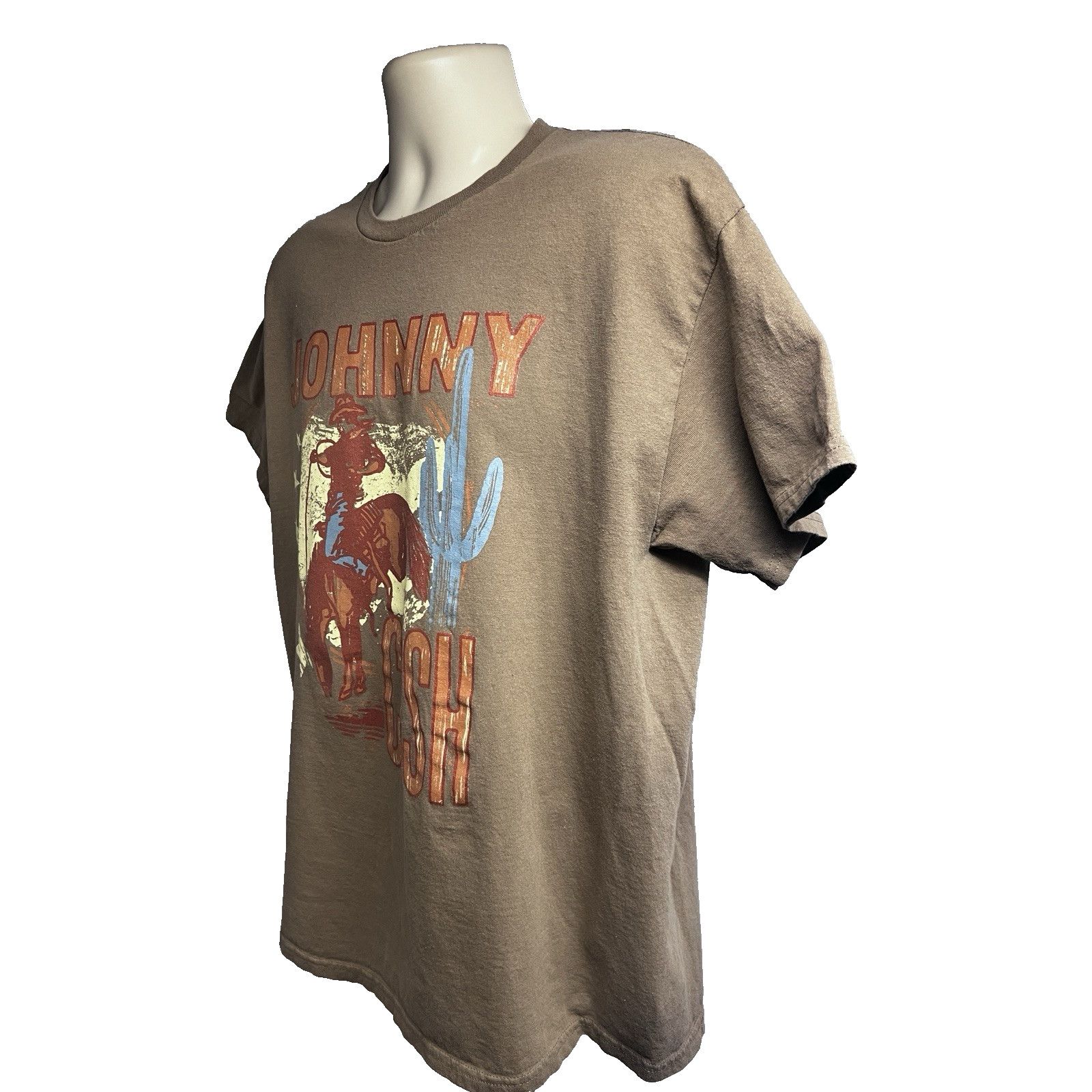 Other Johnny Cash Music Rodeo Horse Brown Graphic T-Shirt XL Size US XL / EU 56 / 4 - 3 Thumbnail