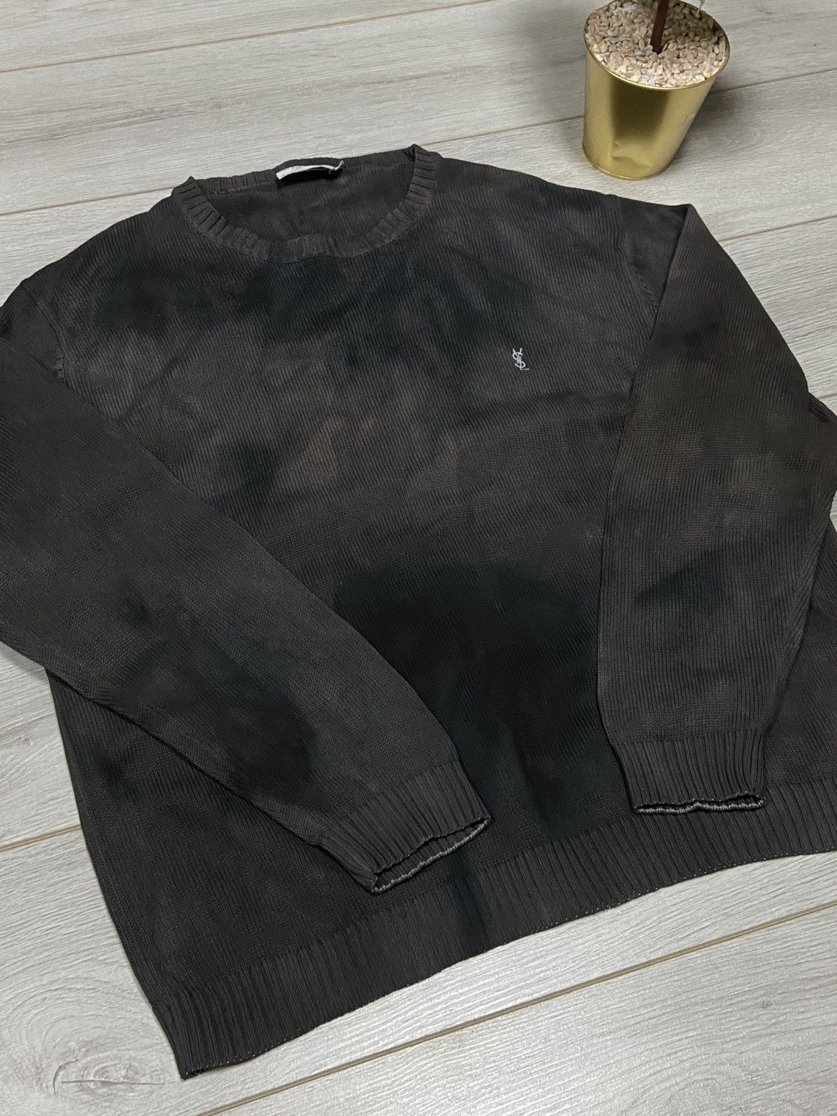Yves Saint Laurent YSL Yves Saint Laurent tie dye vintage sweater pour homme Size US XL / EU 56 / 4 - 4 Thumbnail