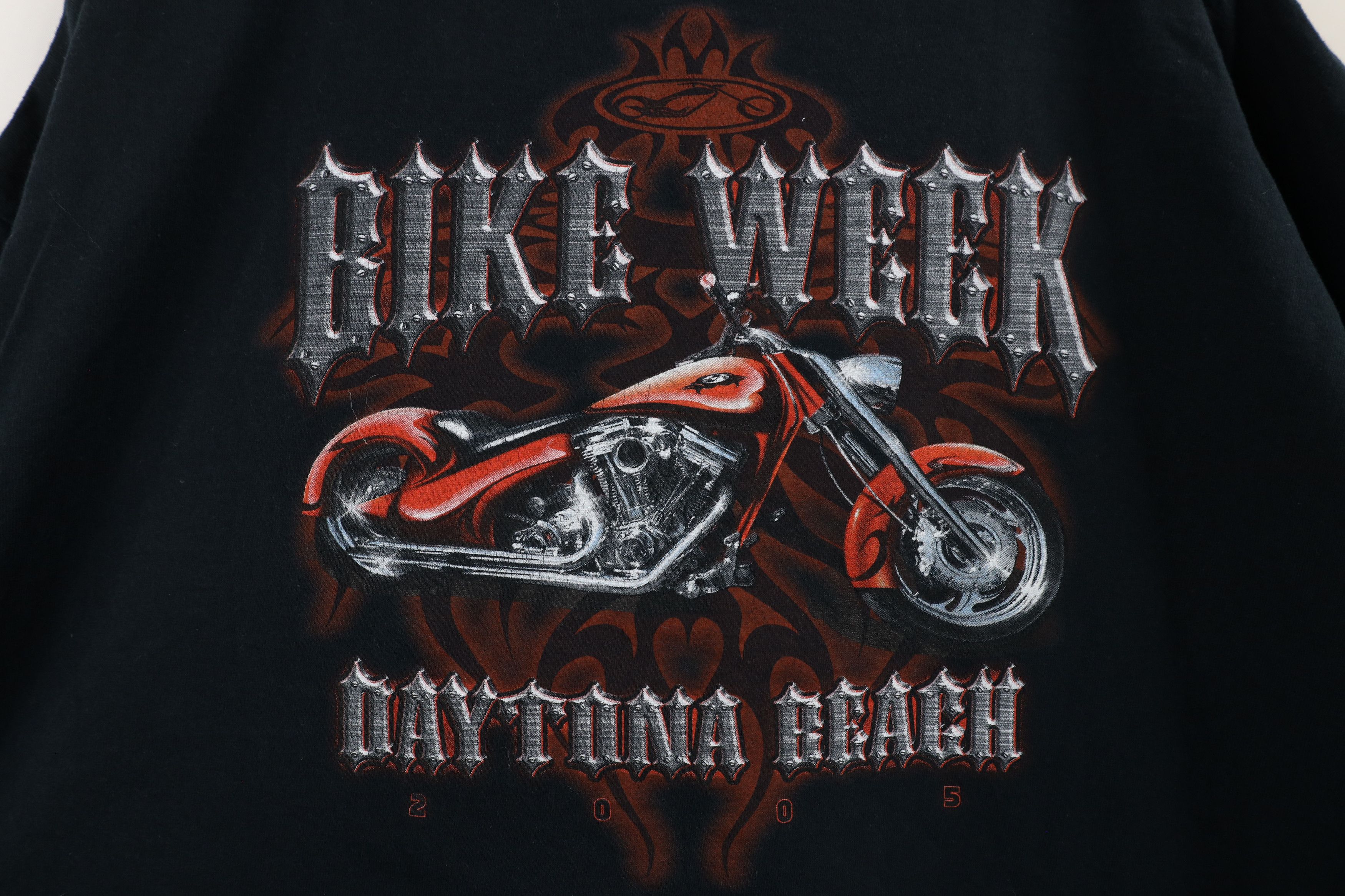 Vintage Vintage Y2K 2005 Daytona Bike Week Motorcycle Tribal T-Shirt Size US XXL / EU 58 / 5 - 6 Thumbnail