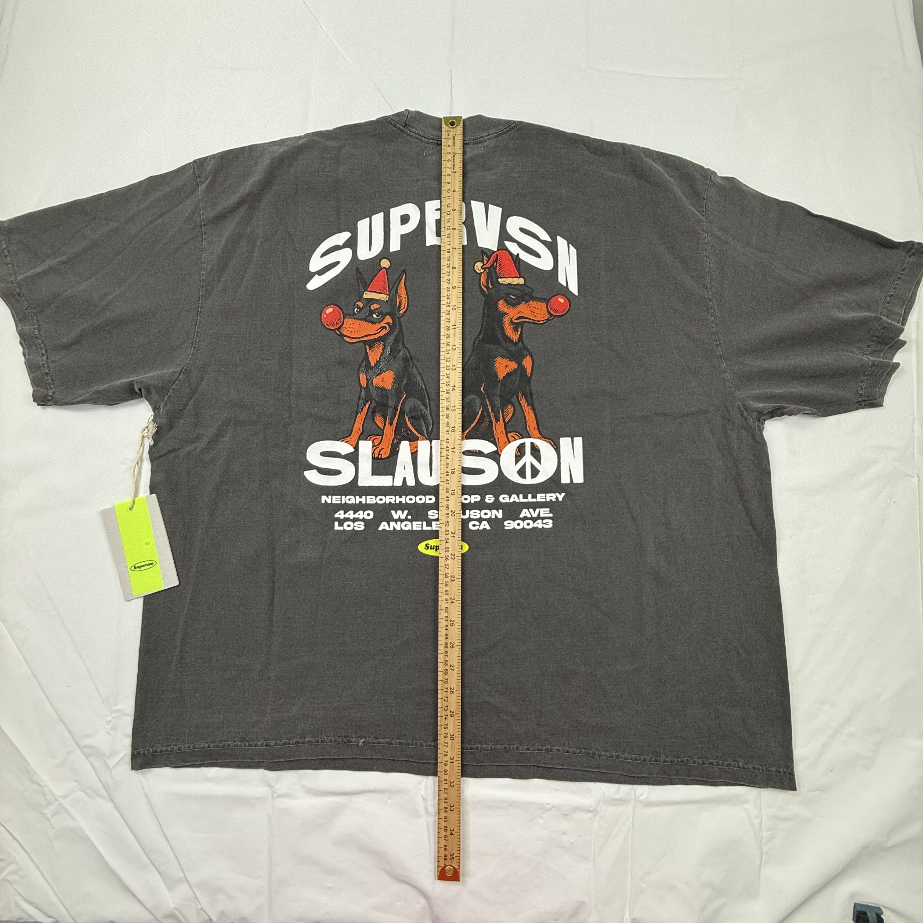 Supervsn Supervsn Studios Slauson Doberman Tee XXL Washed Black Boxy Size US XXL / EU 58 / 5 - 6 Thumbnail