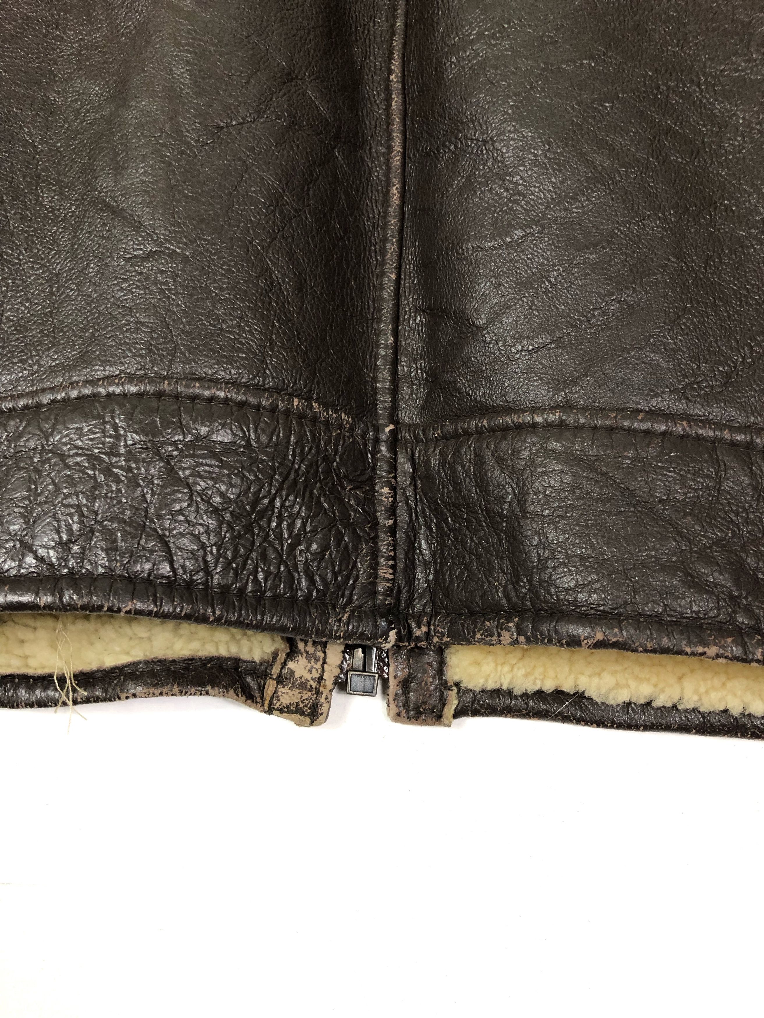 Vintage RARE🔥80’S POINT B3 SHEARLING SHEEPSKIN AVIATOR TURKEY MADE Size US L / EU 52-54 / 3 - 12 Thumbnail