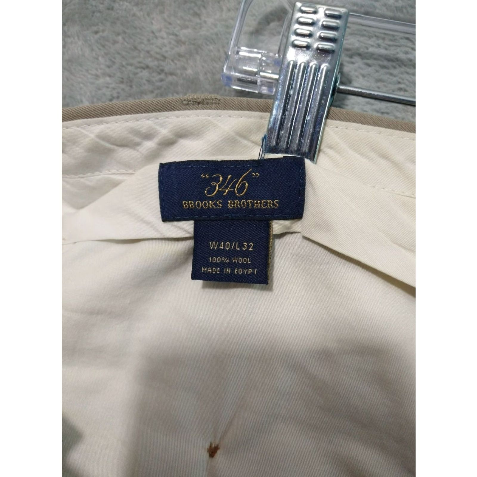 Brooks Brothers Brooks Brothers Dress Pants Mens 40x32 Beige Wool Flat Front Straight Leg Preppy Dress Pants Mens Beige Wool Flat Front Straight Leg Brooks Brothers Size US 40 / EU 56 - 7 Thumbnail