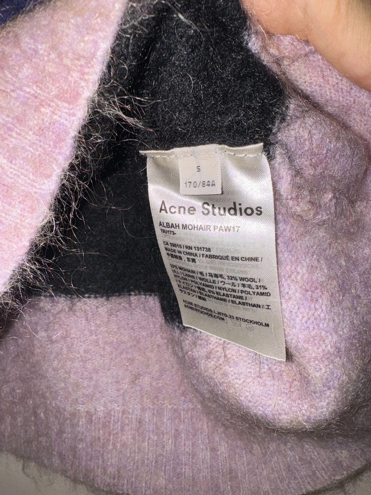 Acne Studios Acne Studios Albah Wool Mohair sweater stripped knitwear Size US S / EU 44-46 / 1 - 5 Thumbnail