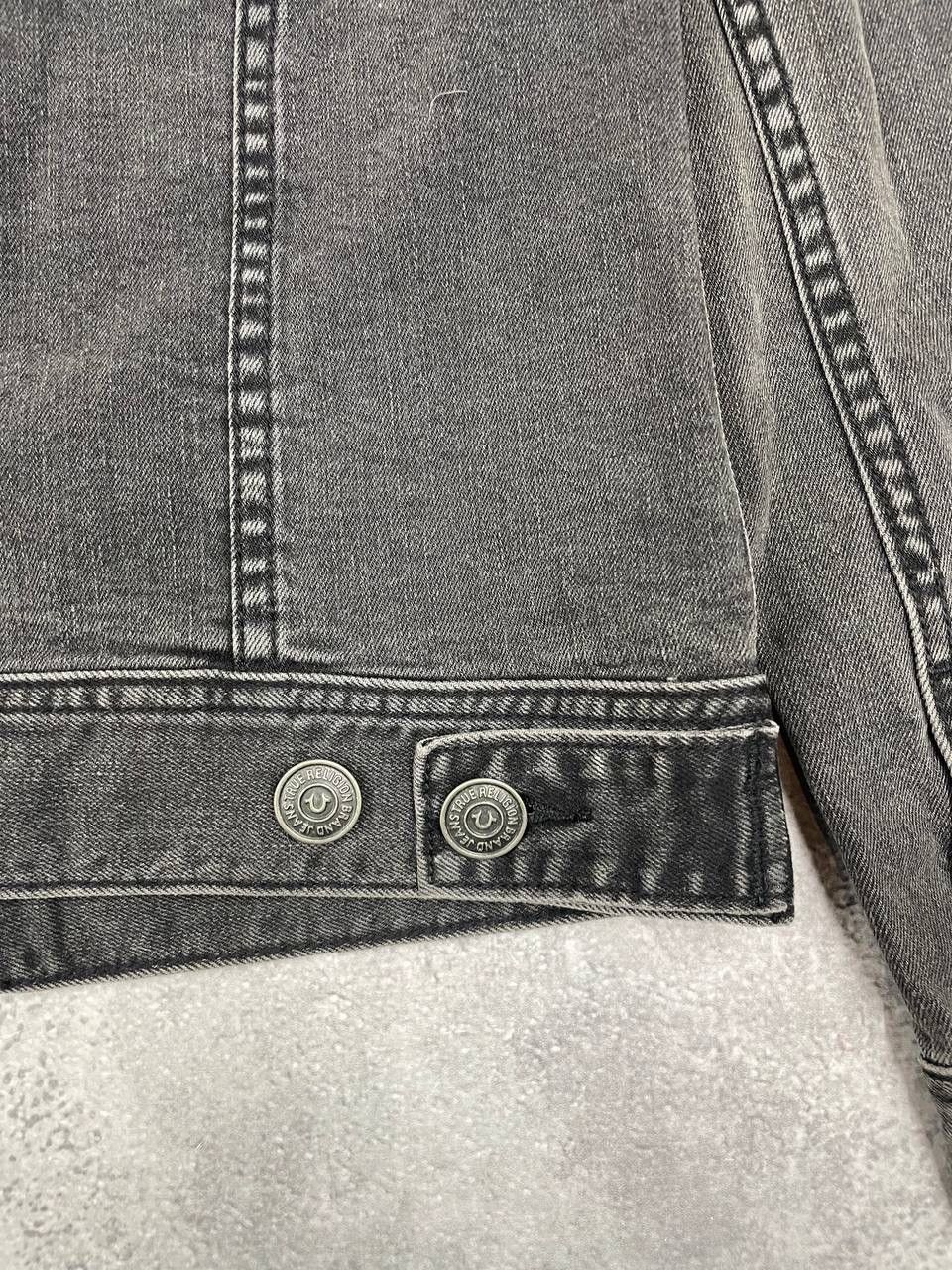 True Religion True Religion Women Distressed Denim Jacket Grey Size S / US 4 / IT 40 - 9 Thumbnail