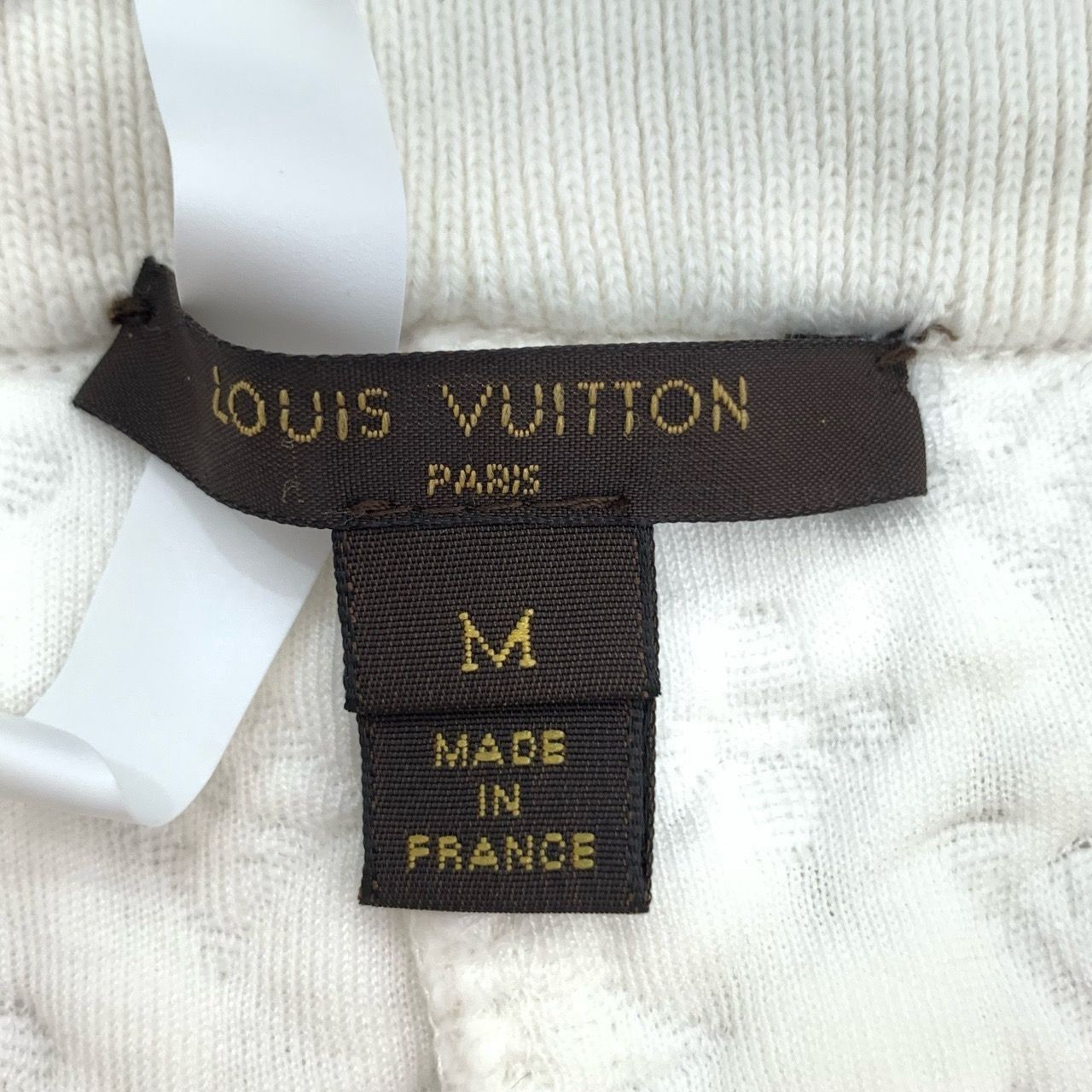 Louis Vuitton [Louis Vuitton] Monogram Jacquard White Cotton Sport Shorts Size 26" / US 2 / IT 38 - 2 Thumbnail