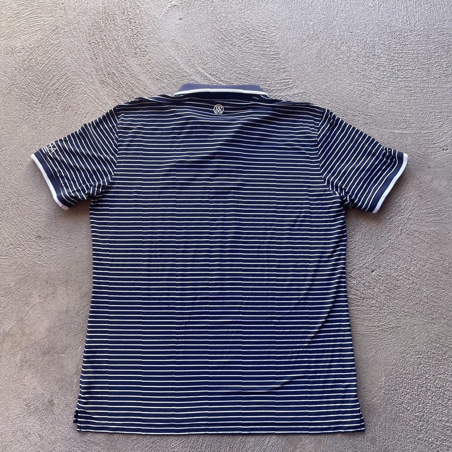 G/FORE G/Fore Polo Shirt Mens Large Blue White Performance Stretch Striped Golf Basic Size US L / EU 52-54 / 3 - 5 Thumbnail