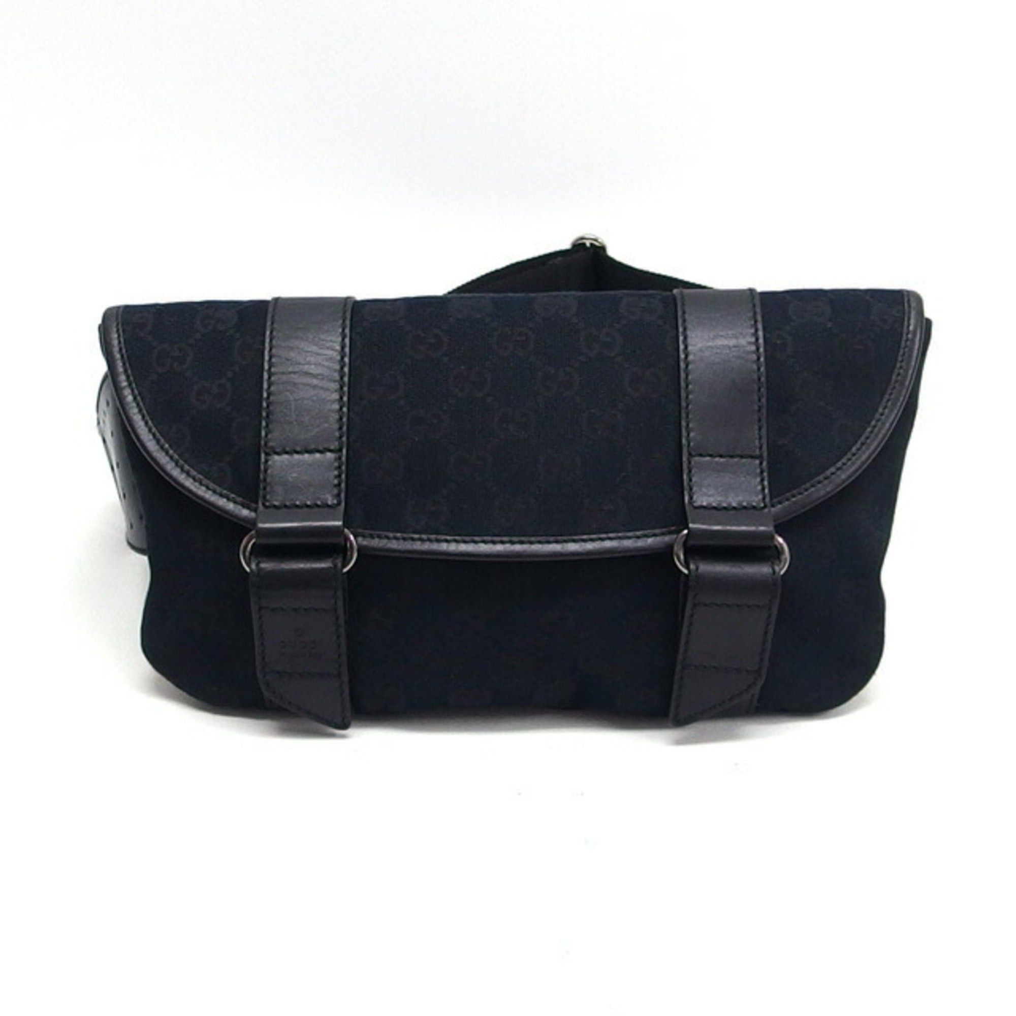 image of Gucci GG Canvas Waist Bag Body Black, Women's