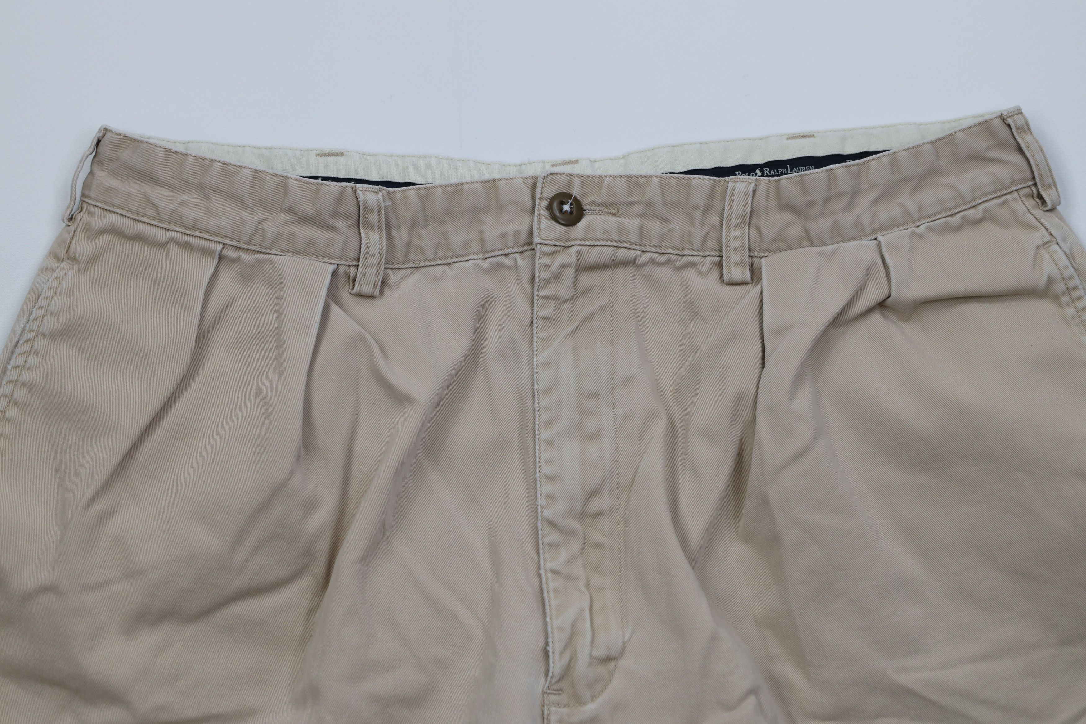 Ralph Lauren Vintage 90s Ralph Lauren Above Knee Chino Shorts Cotton Size US 36 / EU 52 - 2 Thumbnail