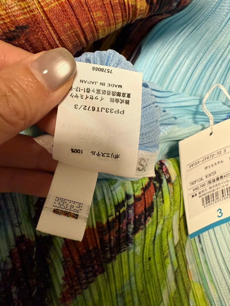 Issey Miyake Issey Miyake size:3 Ice flower blue mid-sleeved Size L / US 10 / IT 46 - 3 Thumbnail