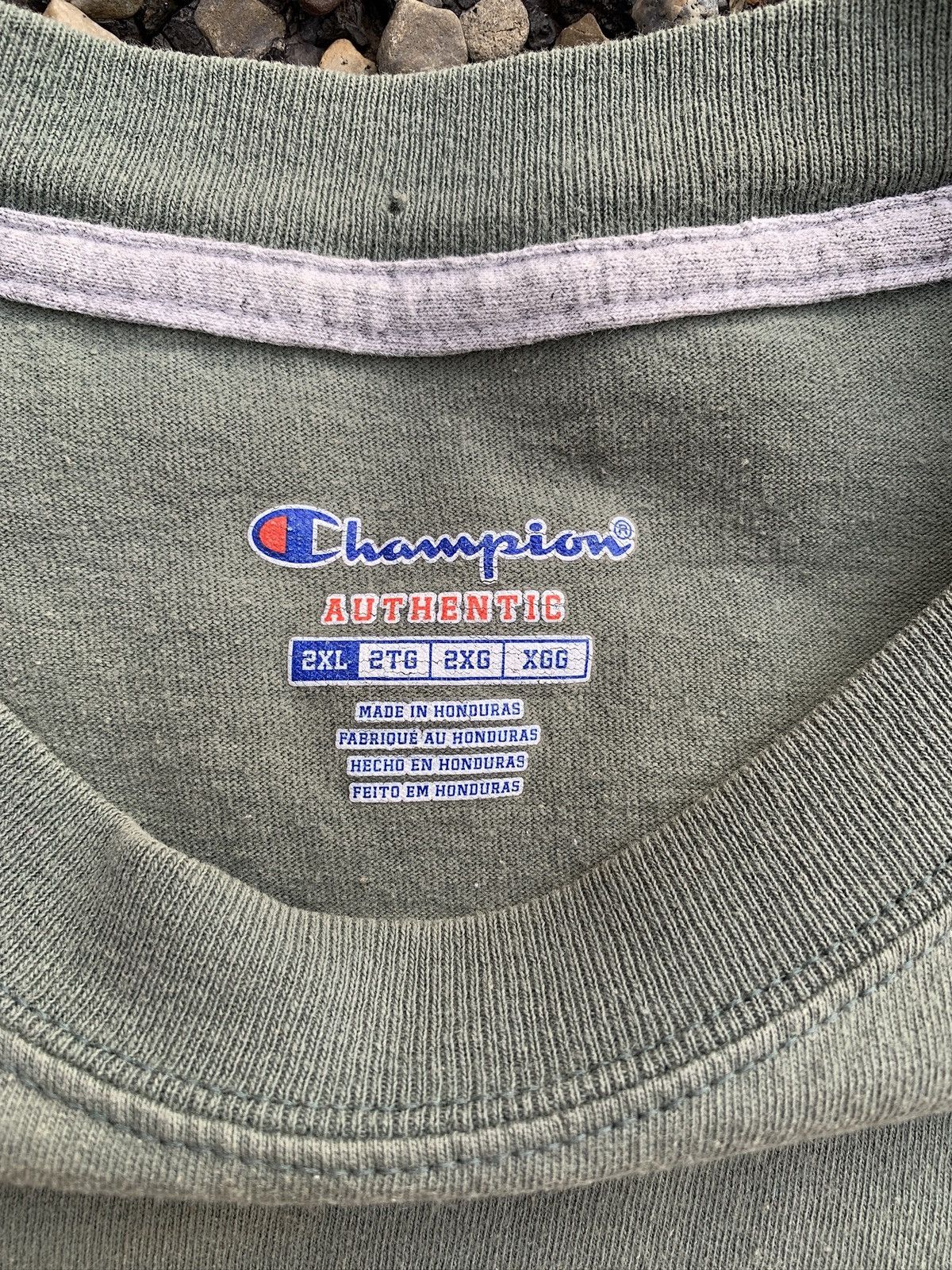 Champion Champion Sportswear Earth Green Heavyweight Blank T-Shirt Size US XXL / EU 58 / 5 - 4 Thumbnail
