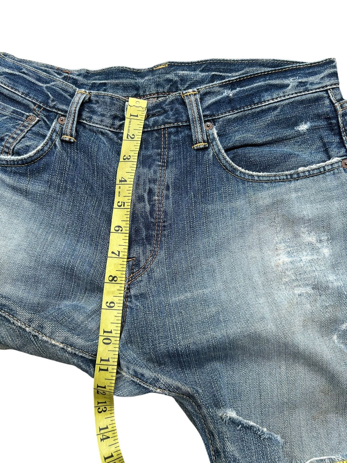 Kapital Thrashed Vintage Edwin 505BXX Selvedge Dirty Denim Jeans Size US 34 / EU 50 - 19 Thumbnail