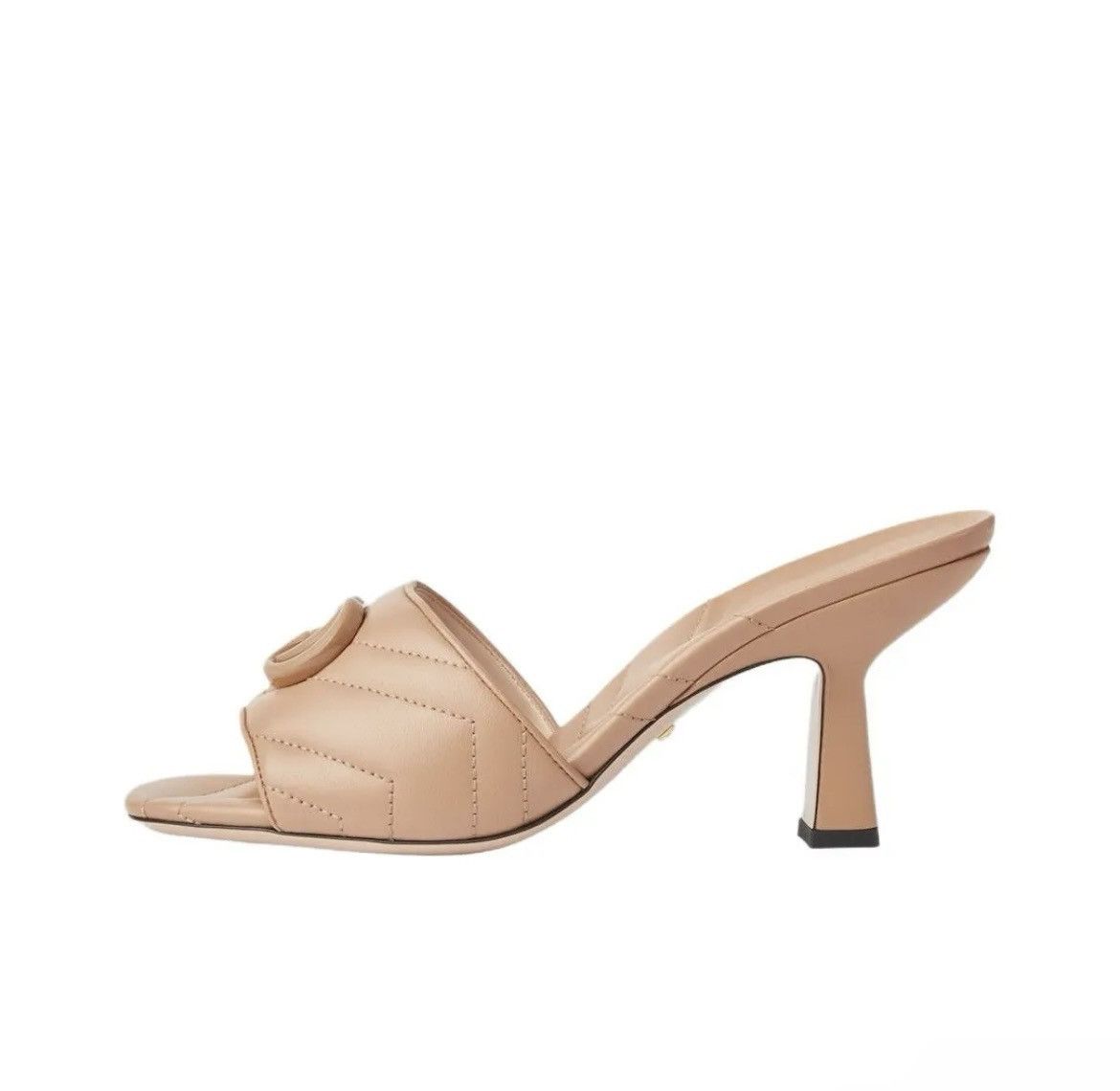 Gucci Gucci Double G Mid Heel Slide Sandal Camelia Size US 10 / IT 40 - 9 Thumbnail