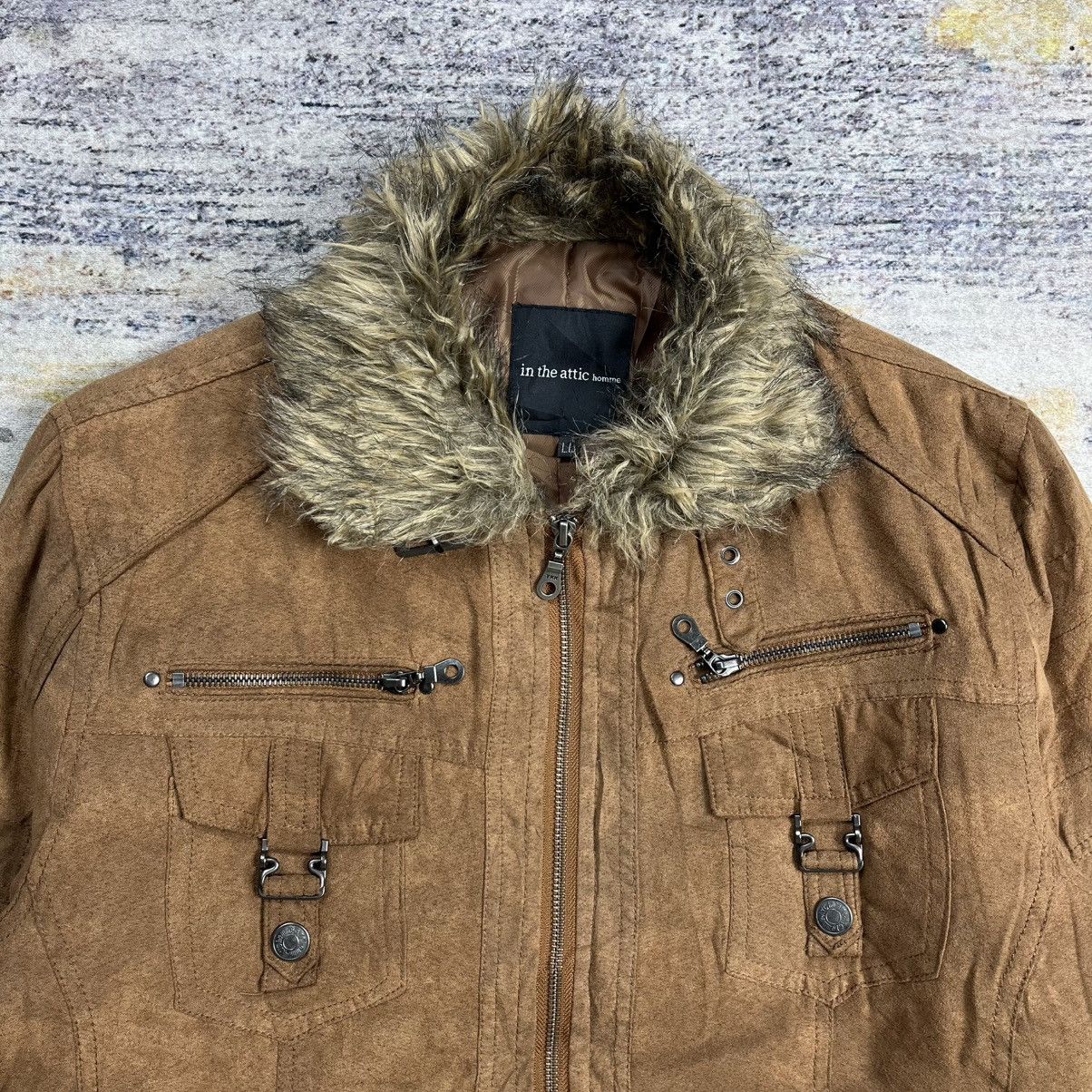 14th Addiction In the attic fur collar biker jacket vkei style Size US L / EU 52-54 / 3 - 4 Thumbnail
