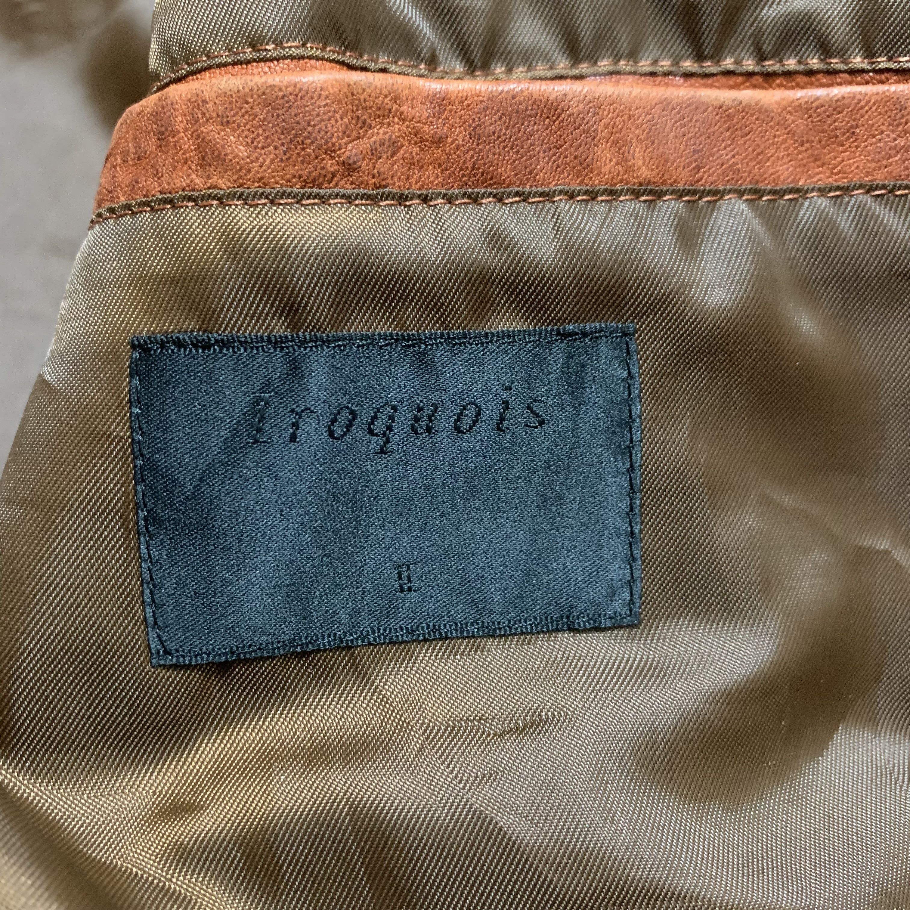 Iroquois Japan Iroquois Hooded Leather Jacket Size US S / EU 44-46 / 1 - 6 Thumbnail