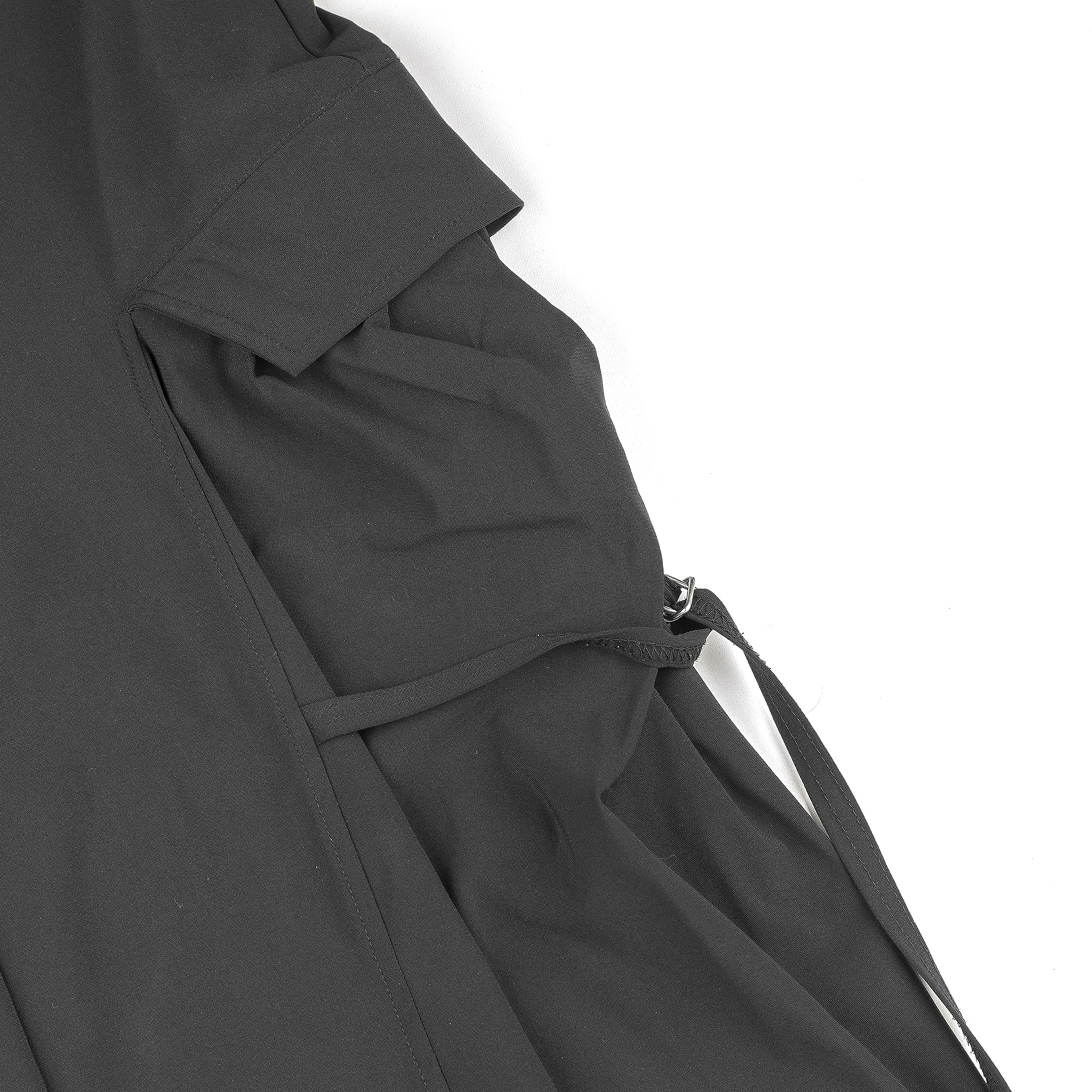 Marithe + Francois Girbaud Marithé François Girbaud Multipocket Cargo Black Pants Size 27" / US 4 / IT 40 - 2 Thumbnail