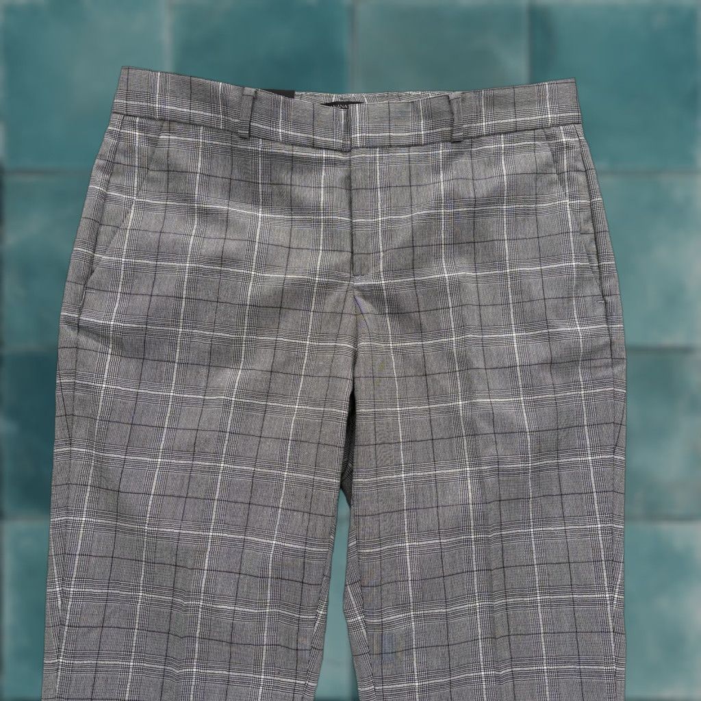 Banana Republic VINTAGE? No — Banana Republic Pants Womens 6R Gray Plaid Avery Mid Rise Ankle Stretch Career Size 28" / US 6 / IT 42 - 1 Thumbnail