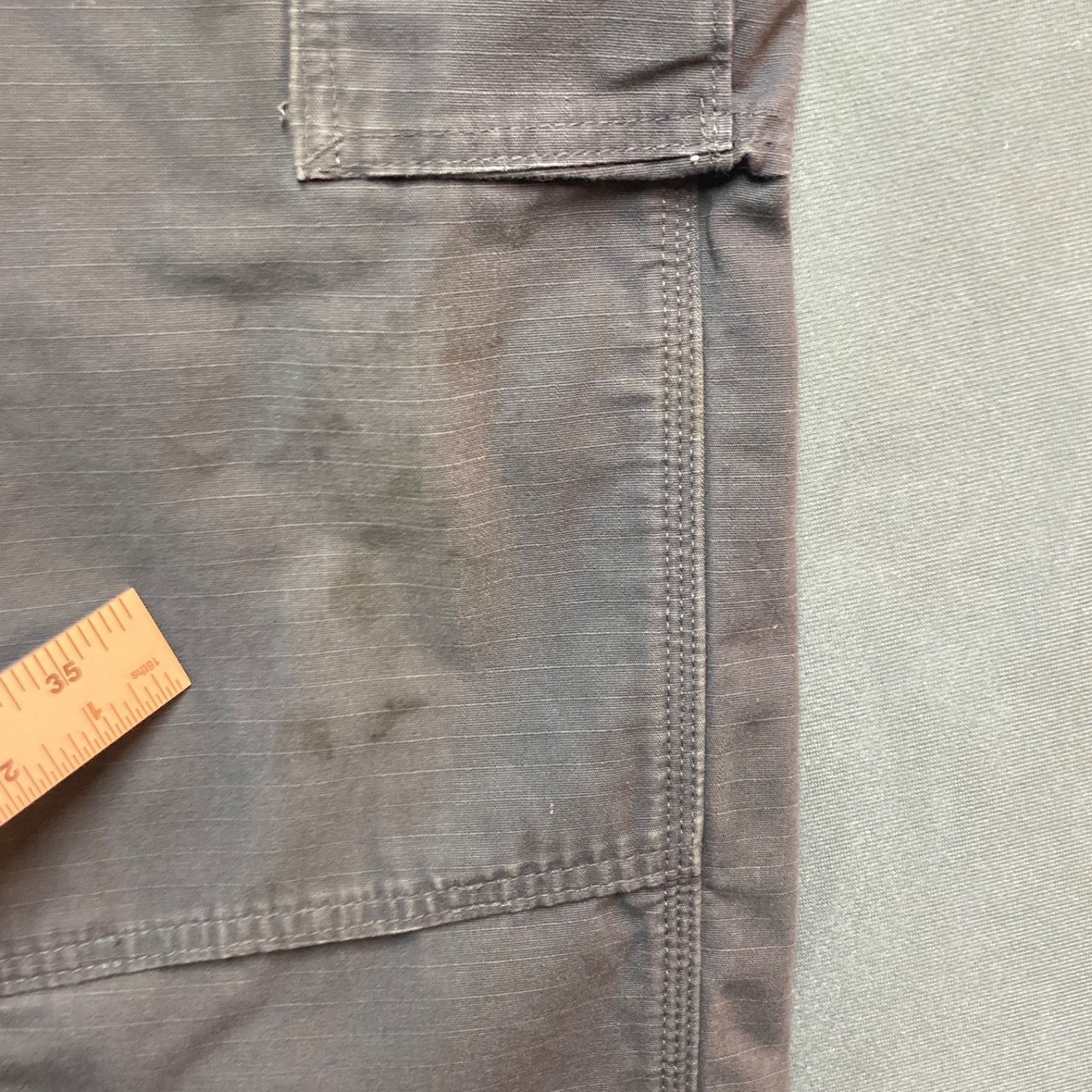 Carhartt Carhartt Double Knee Ripstop Cargo Flannel Lined 33x30 Gray Size US 33 - 9 Thumbnail