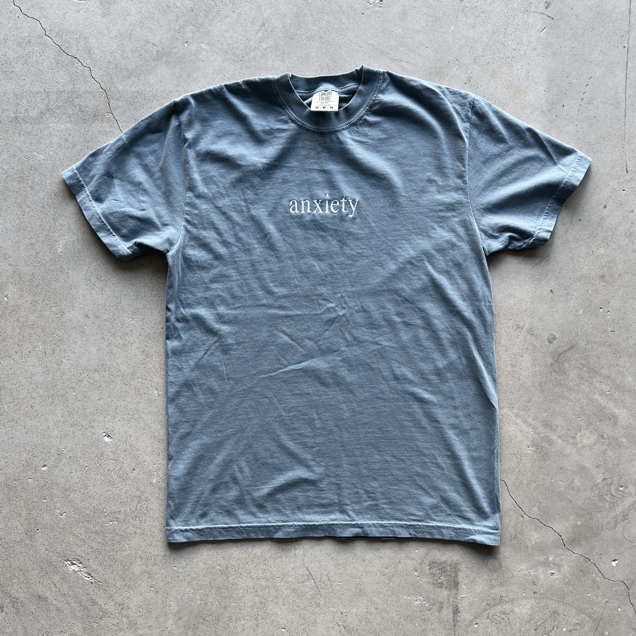 Prolific Anxiety 100% Cotton Tshirt Embroidered Size US S / EU 44-46 / 1 - 3 Thumbnail