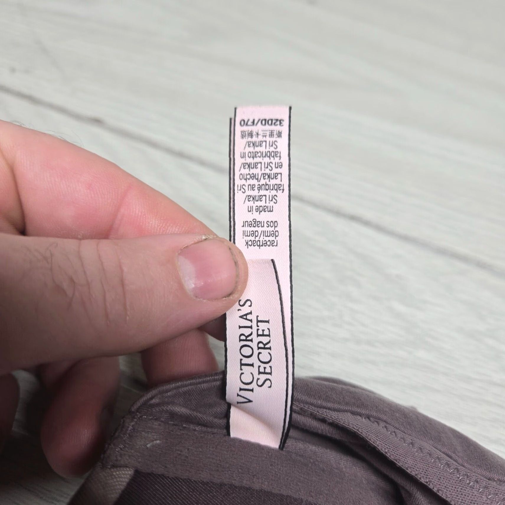 Victoria's Secret Victoria's Secret Bra Racerback 32DD Heather Purple Underwire Women Adult Size ONE SIZE - 5 Thumbnail