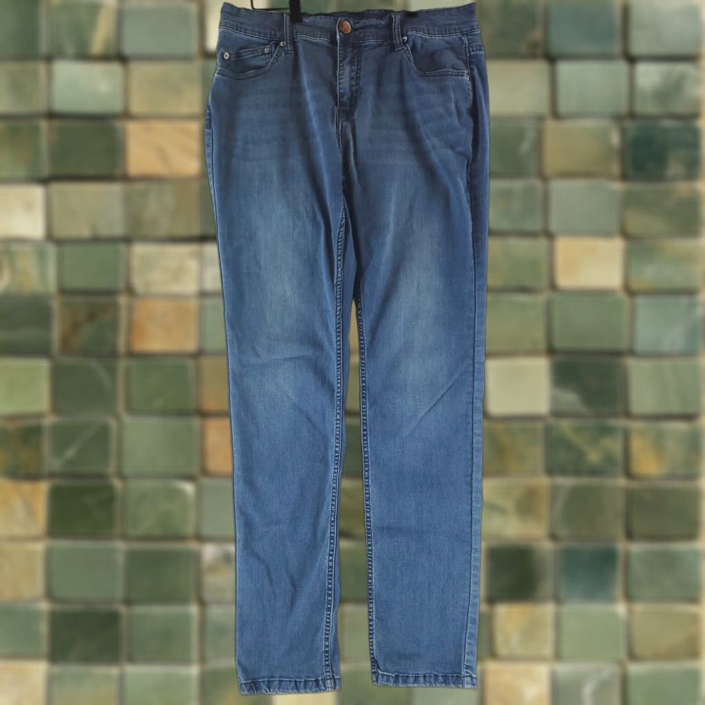 Vintage Mugsy Lake Shore Blue Jeans Mens 33x33 Blue Stretch Straight Regular 33 Inseam Mens Size US 33 - 1 Thumbnail