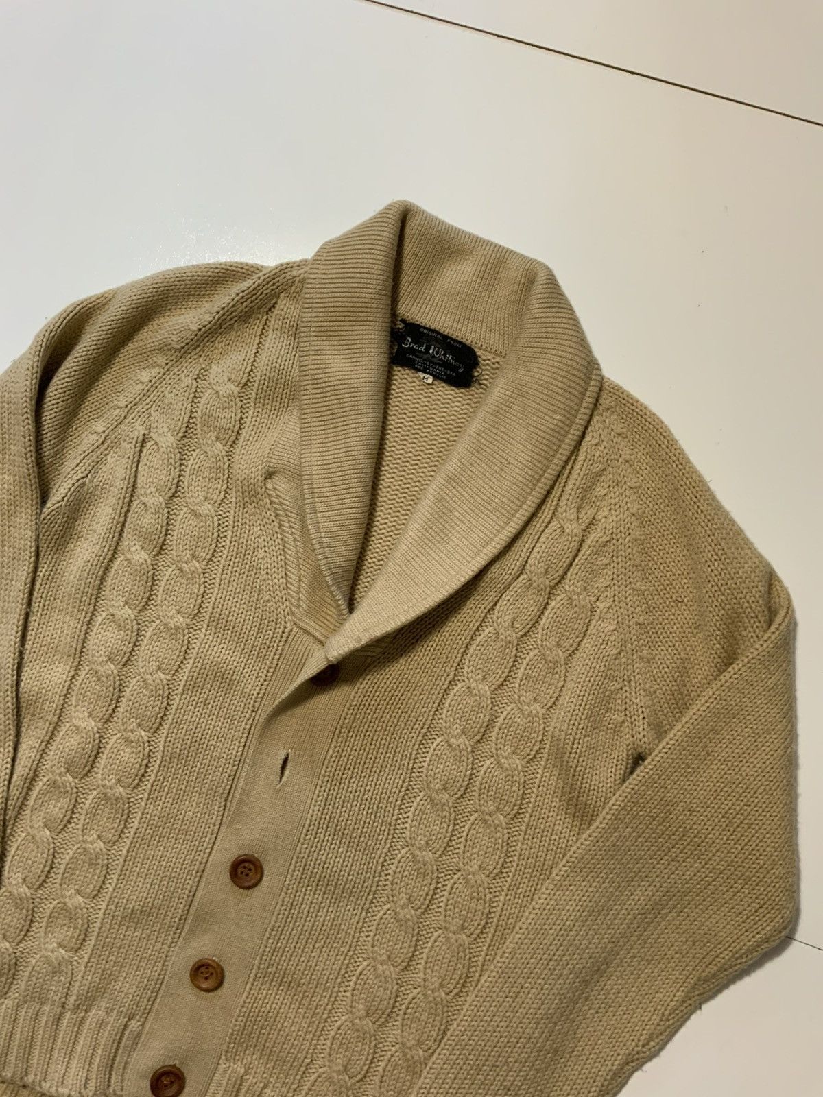 Vintage Vintage 60s 70s Brad Whitney Cableknit Knit Cardigan Sweater Size US M / EU 48-50 / 2 - 3 Thumbnail