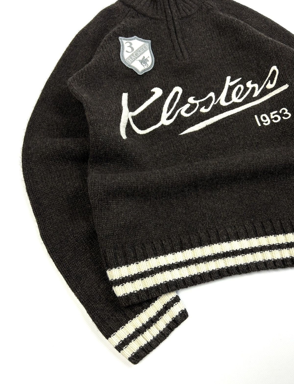 Hackett Vintage Hackett London Snow Polo Knitted Wool Zip Sweater Size US S / EU 44-46 / 1 - 8 Thumbnail