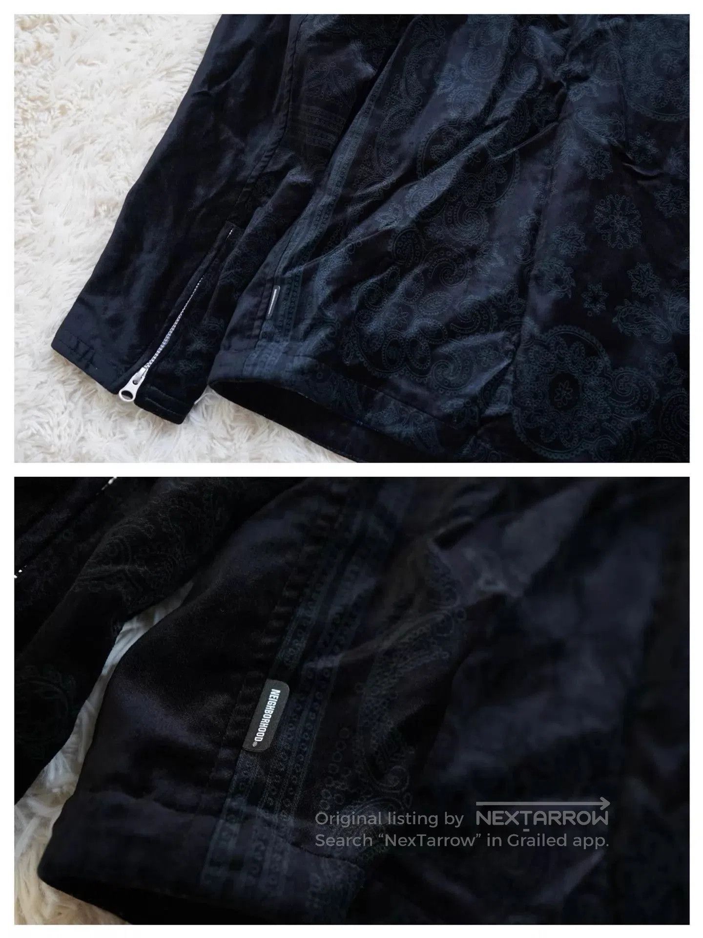 Neighborhood Black Moto Jacket with Silver Zippers Size M. Size US M / EU 48-50 / 2 - 6 Thumbnail