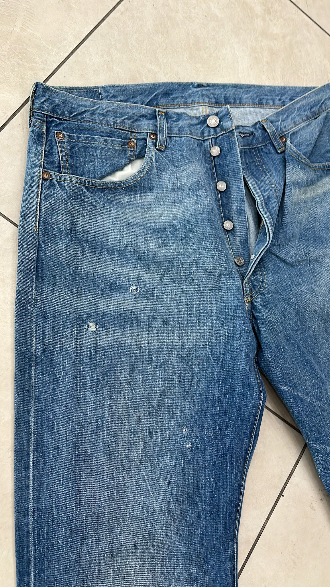 Levi's Vintage Clothing LVC Levi's Vintage Clothing 1955 501XX BigE Selvedge Jeans Size US 36 / EU 52 - 3 Thumbnail