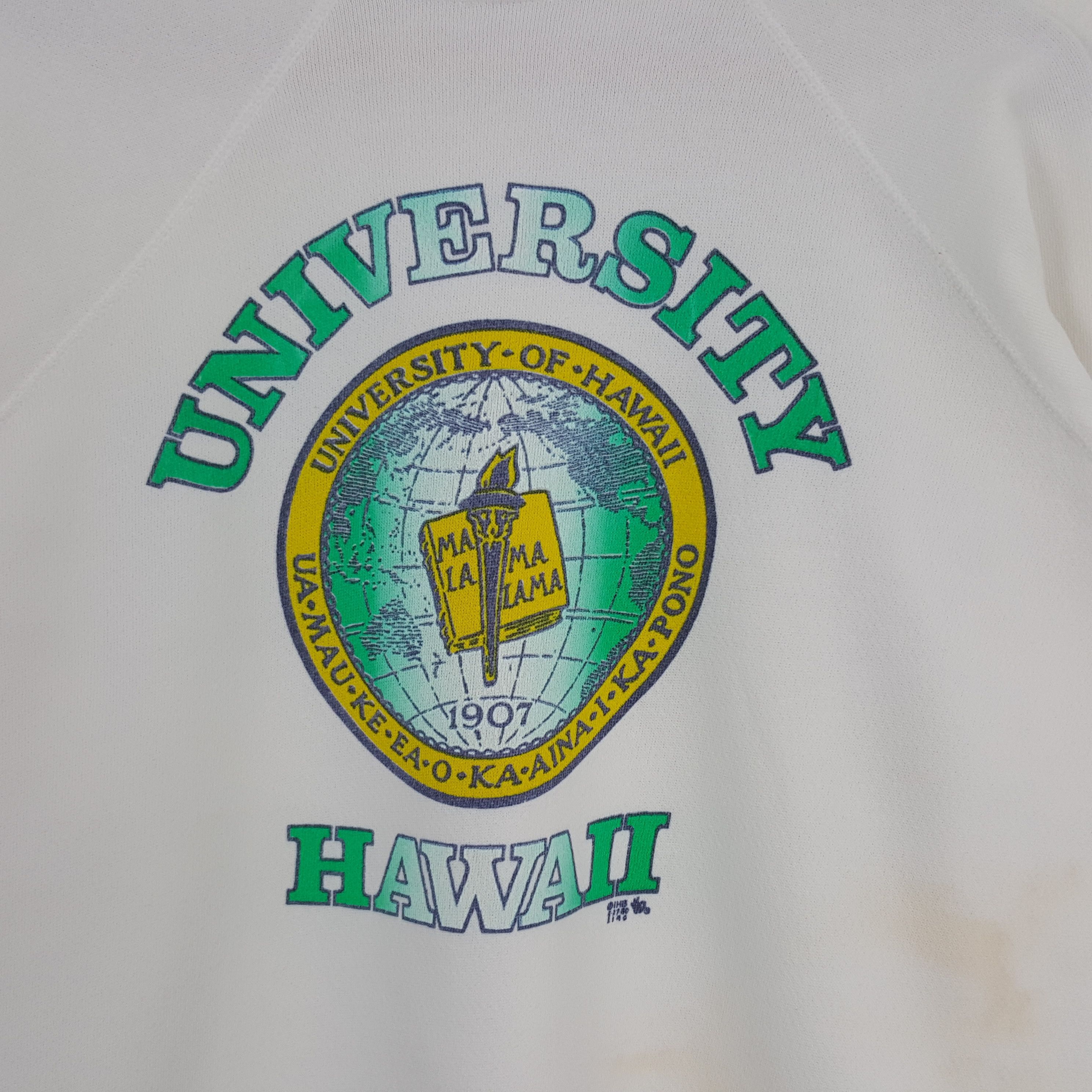 Vintage Vintage 90's University Of Hawai Promotion Sweatshirt Size US M / EU 48-50 / 2 - 2 Thumbnail