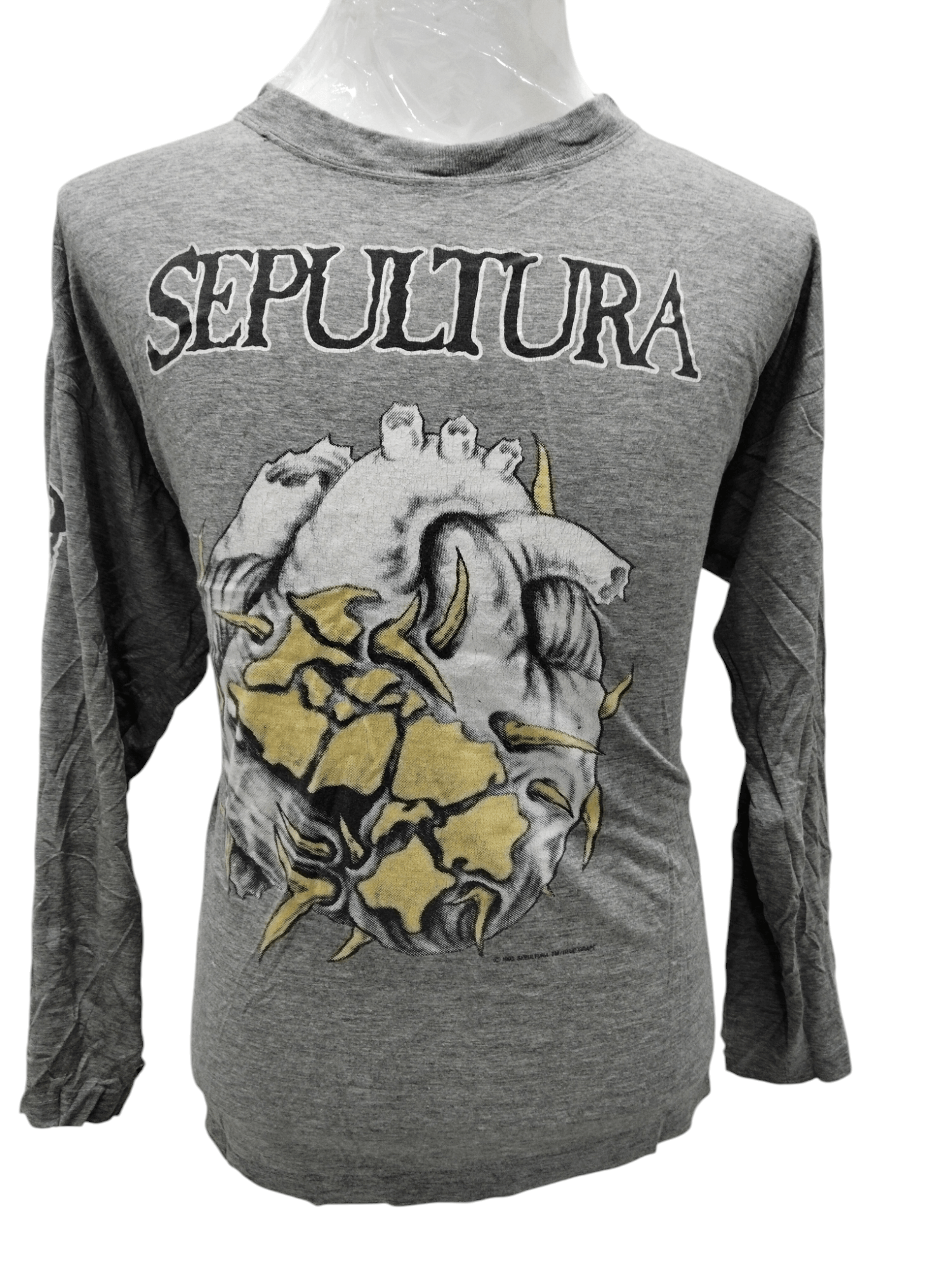 Band Tees × If Six Was Nine × Vintage Vintage Sepultura Chaos AD Heavy Metal Band Tshirt Size US L / EU 52-54 / 3 - 1 Thumbnail