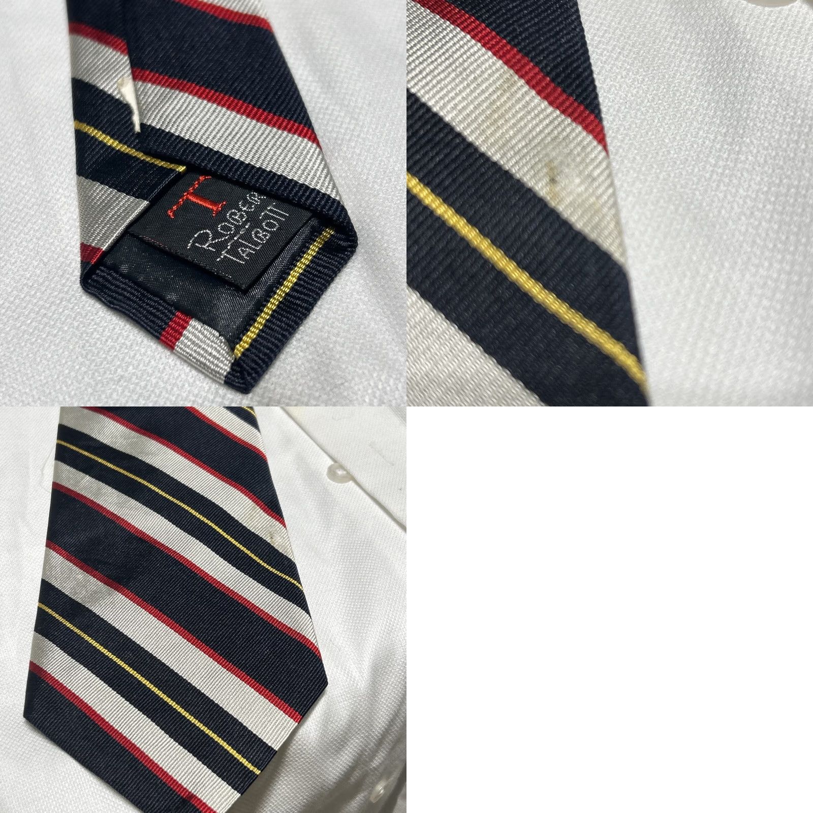 Robert Talbott Robert Talbott Tie Striped VTG Preppy Oxford Style Multicolor Silk Academia Men Tie Size ONE SIZE - 8 Thumbnail