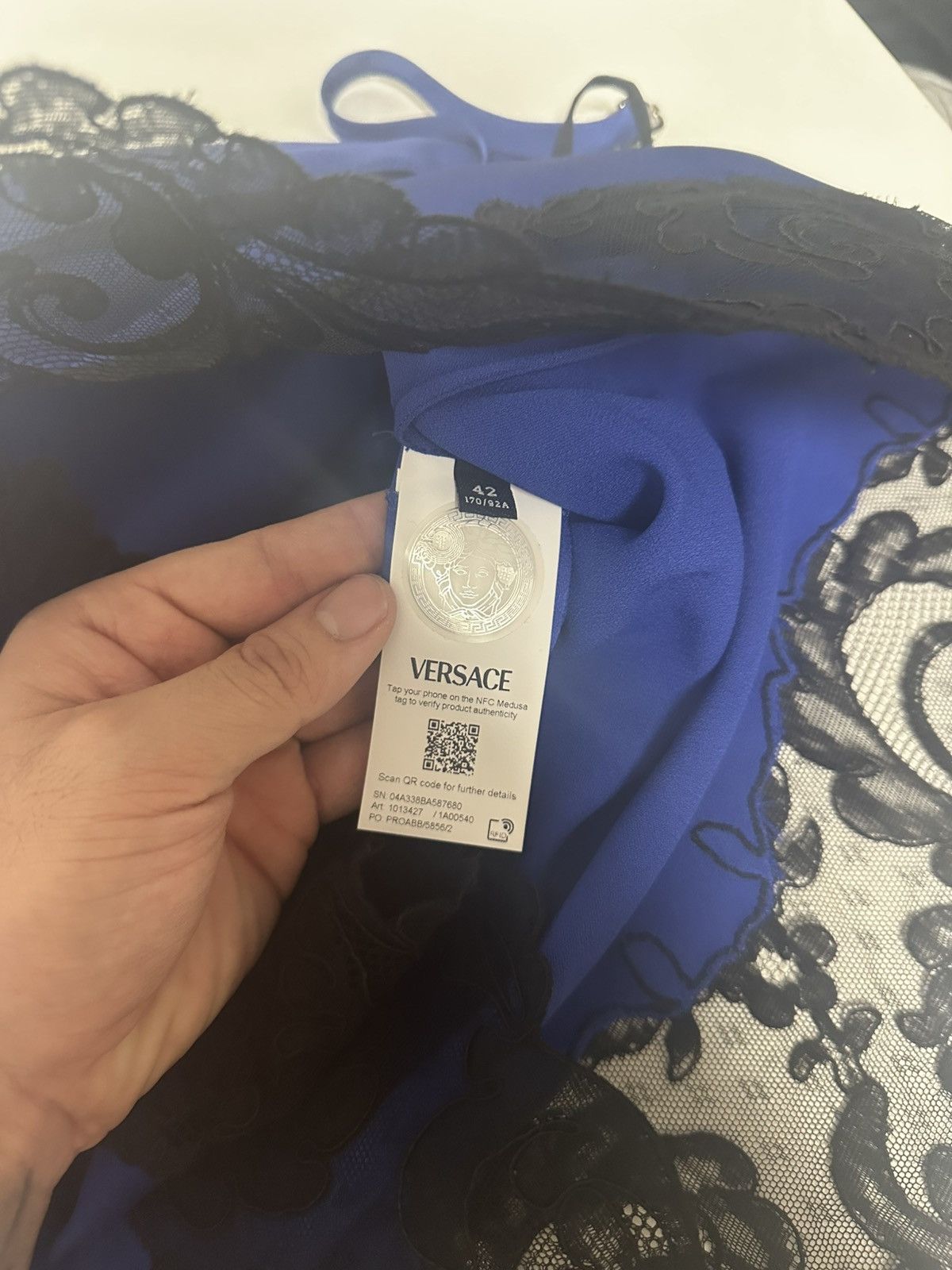 Versace Versace Blue Camisole Top Size M / US 6-8 / IT 42-44 - 14 Thumbnail