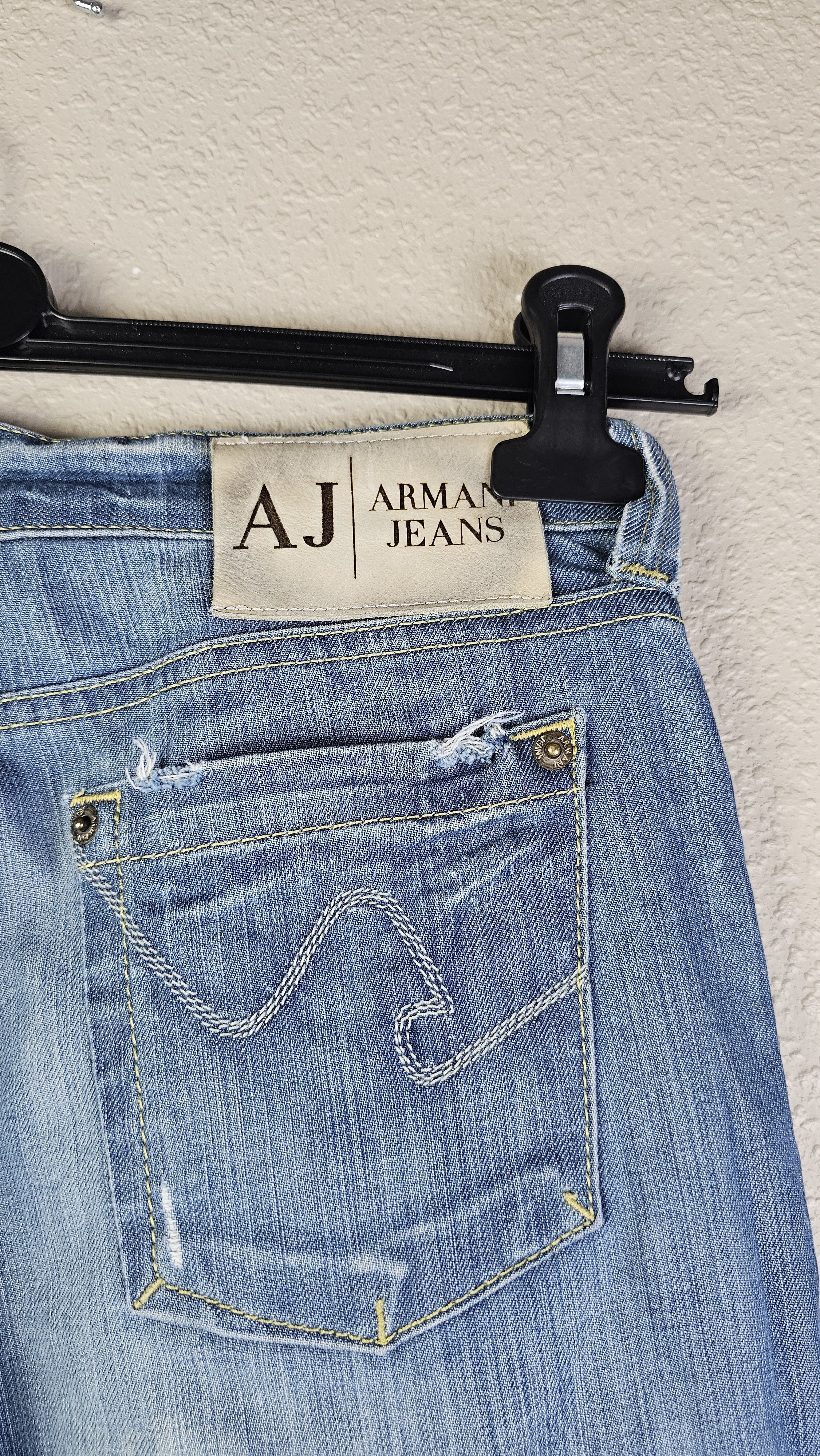 Armani Armani Jeans Vintage 006 High Rise Denim Italy Indigo 26 Size 26" / US 2 / IT 38 - 10 Thumbnail