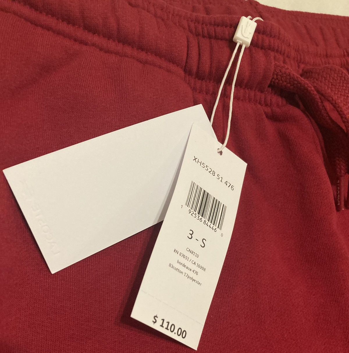 Lacoste Lacoste Men's Small Maroon red Cotton Blend Tapered pants Size US 28 / EU 44 - 6 Thumbnail