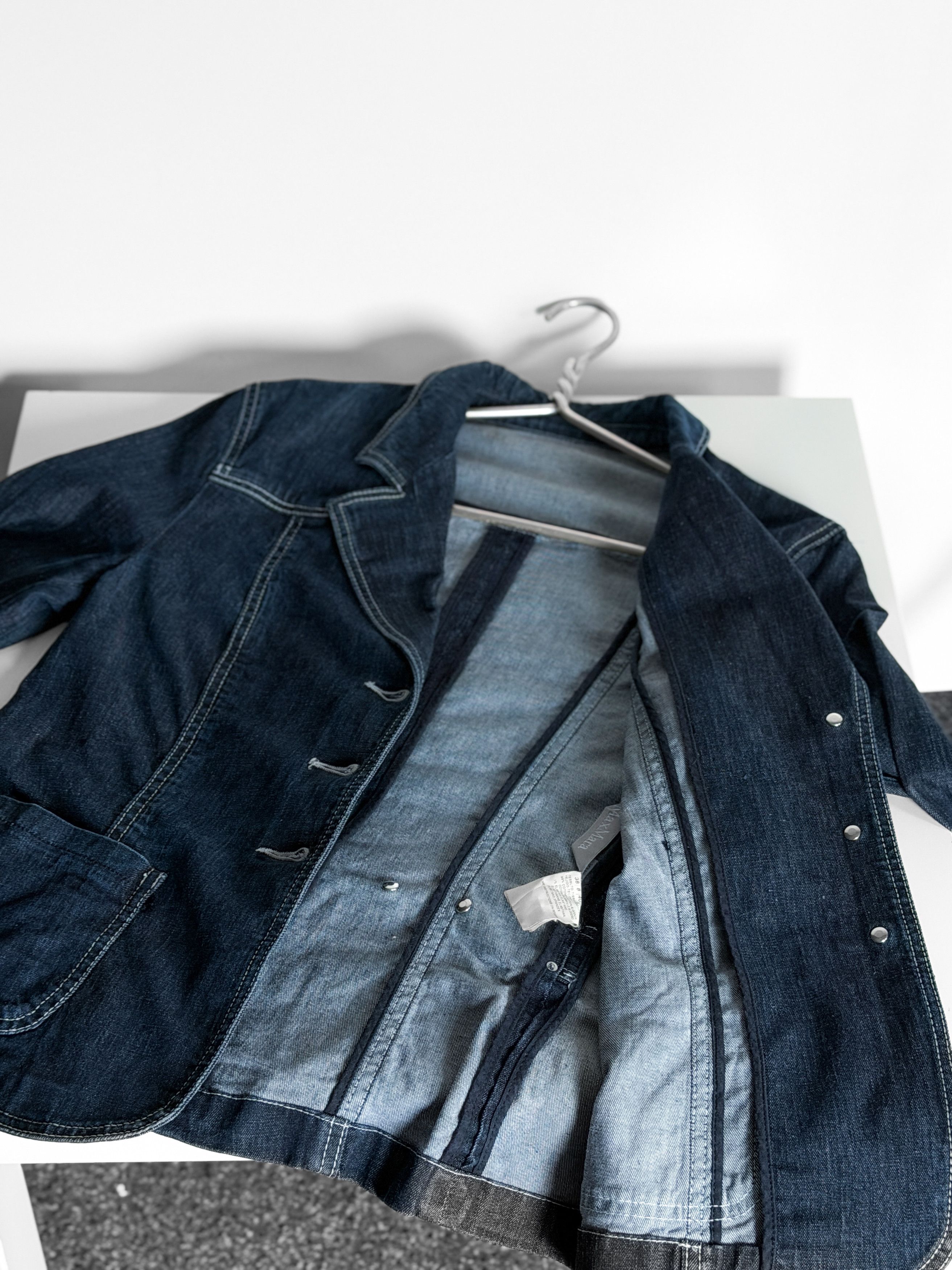 Max Mara Max Mara Vintage Women’s Denim Jacket Size M / US 6-8 / IT 42-44 - 8 Thumbnail